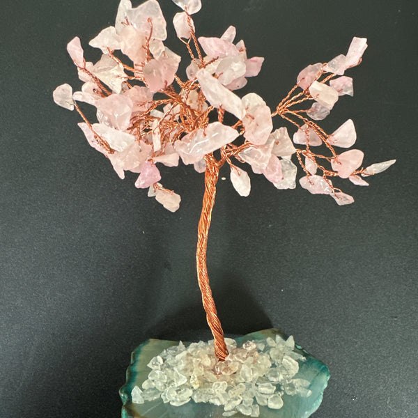 Medium Gemstone Tree - Rose Quartz