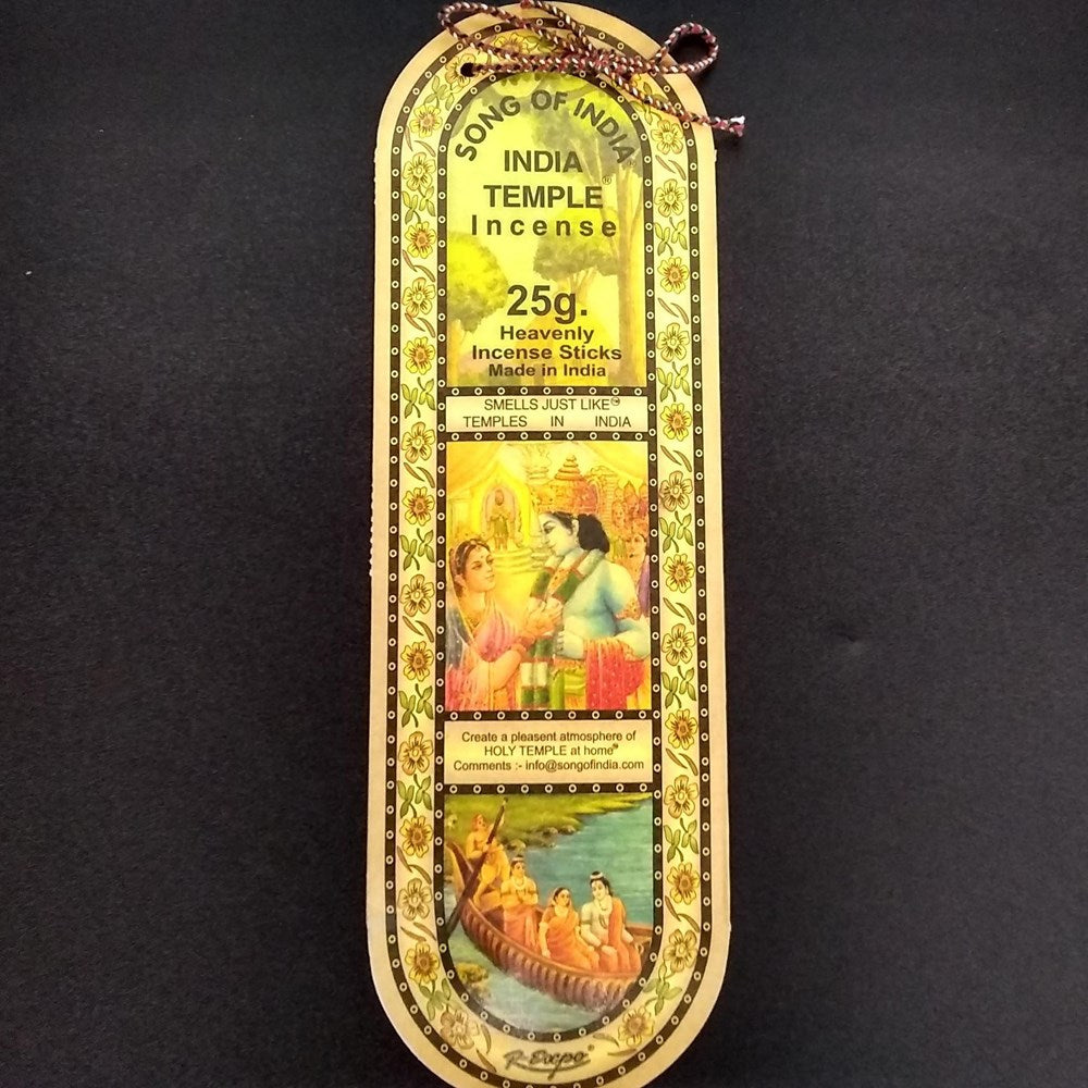India Temple Incense - Song of India - 25g Pack
