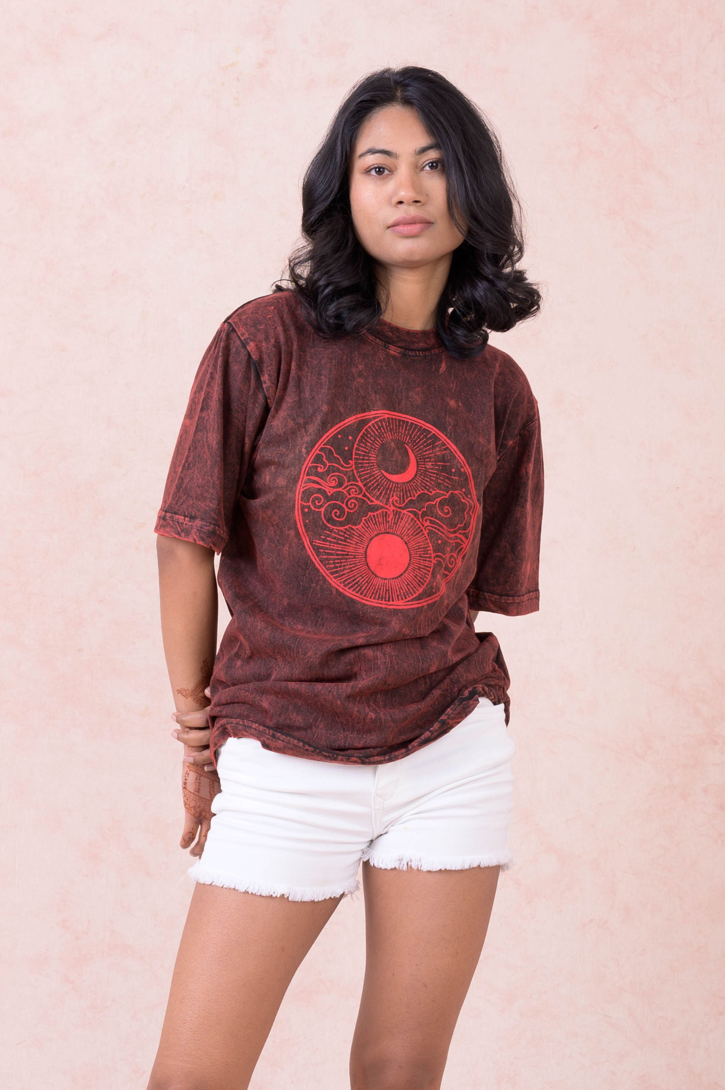 Rhea Sun and Moon Yin Yang T-Shirt