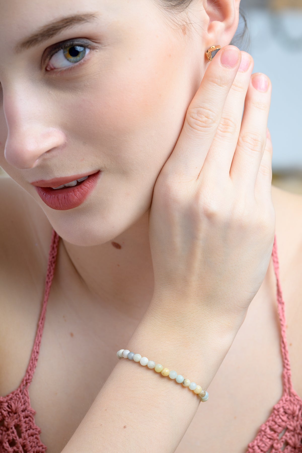 Amazonite Bead Bracelet