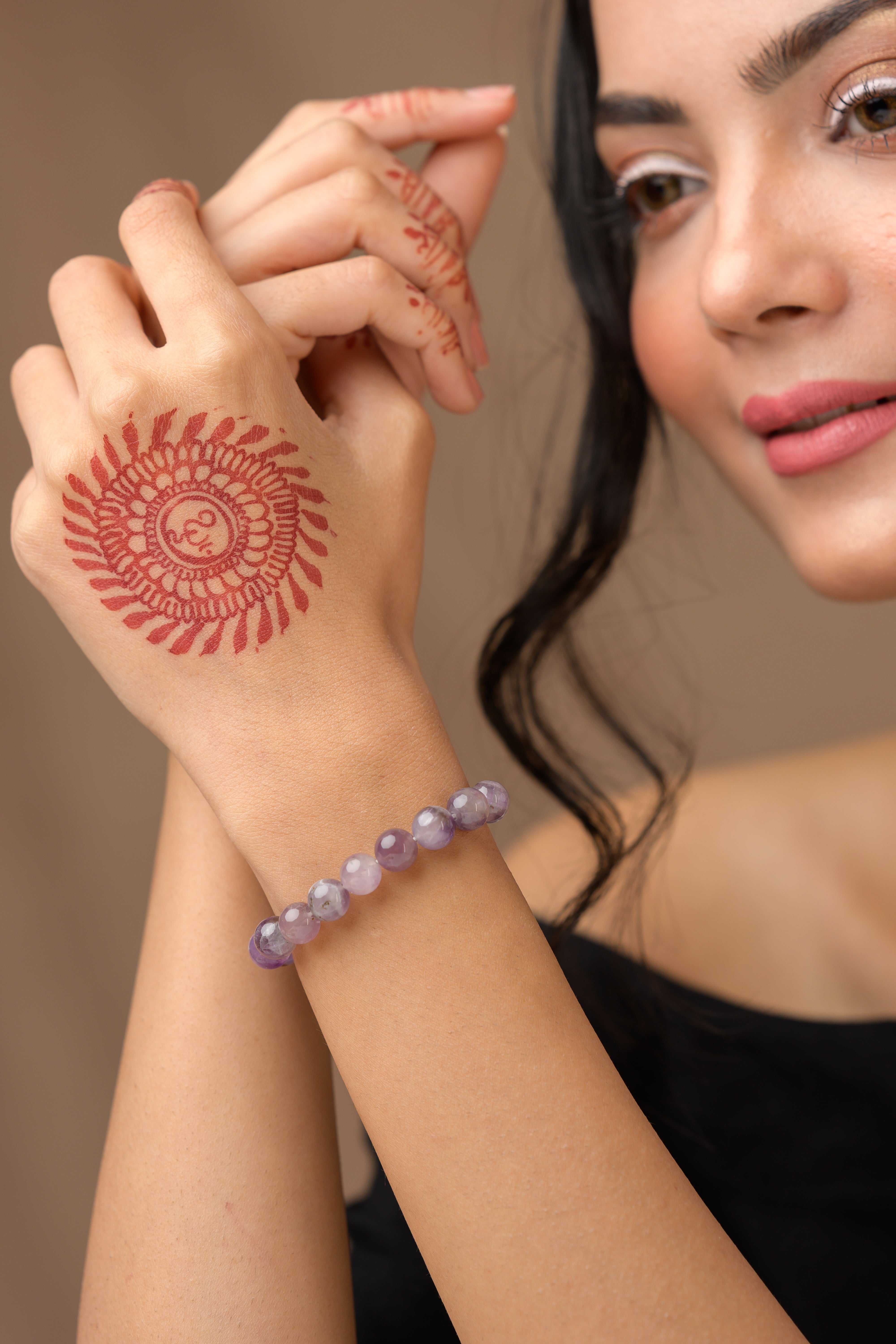 Amethyst Bead Bracelet