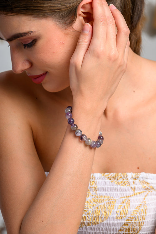 Amethyst Bead Bracelet
