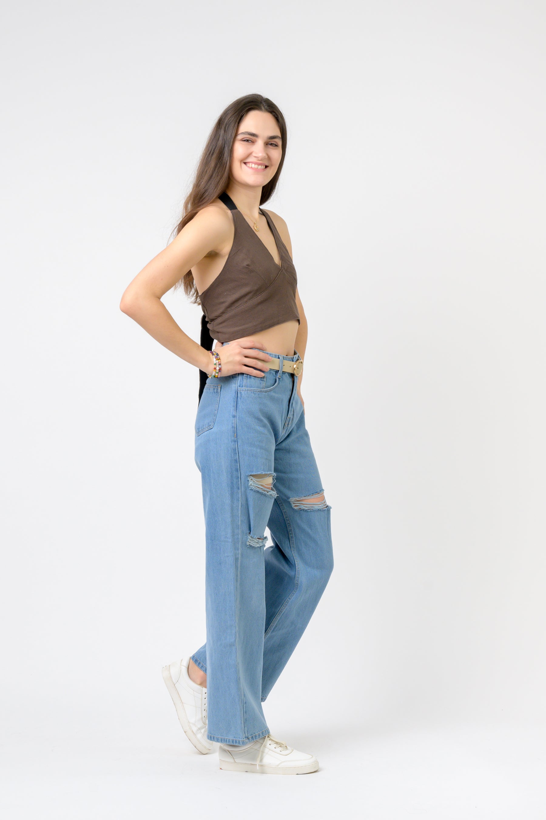 Rhea Halter Cotton Top