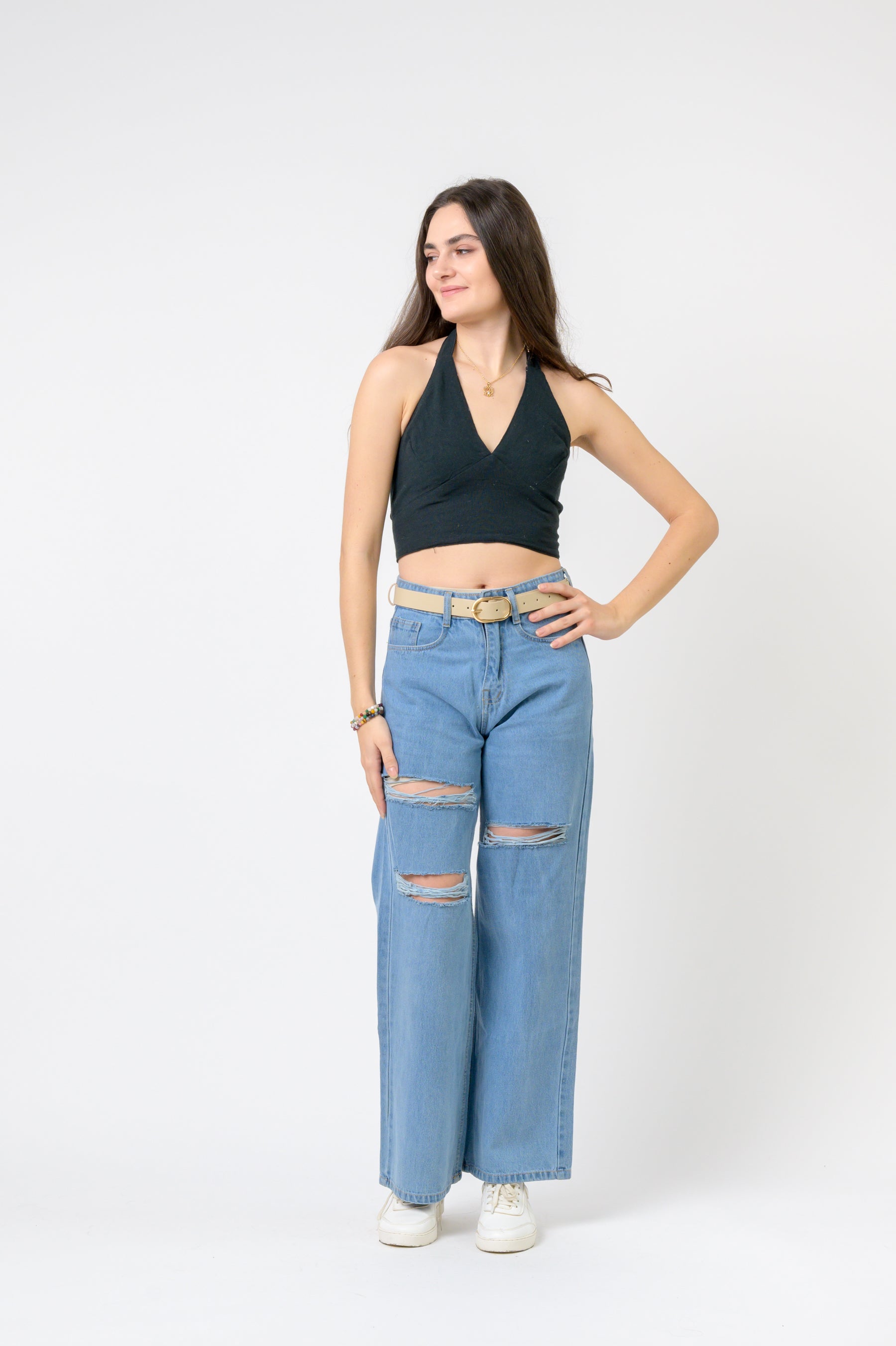 Rhea Halter Cotton Top