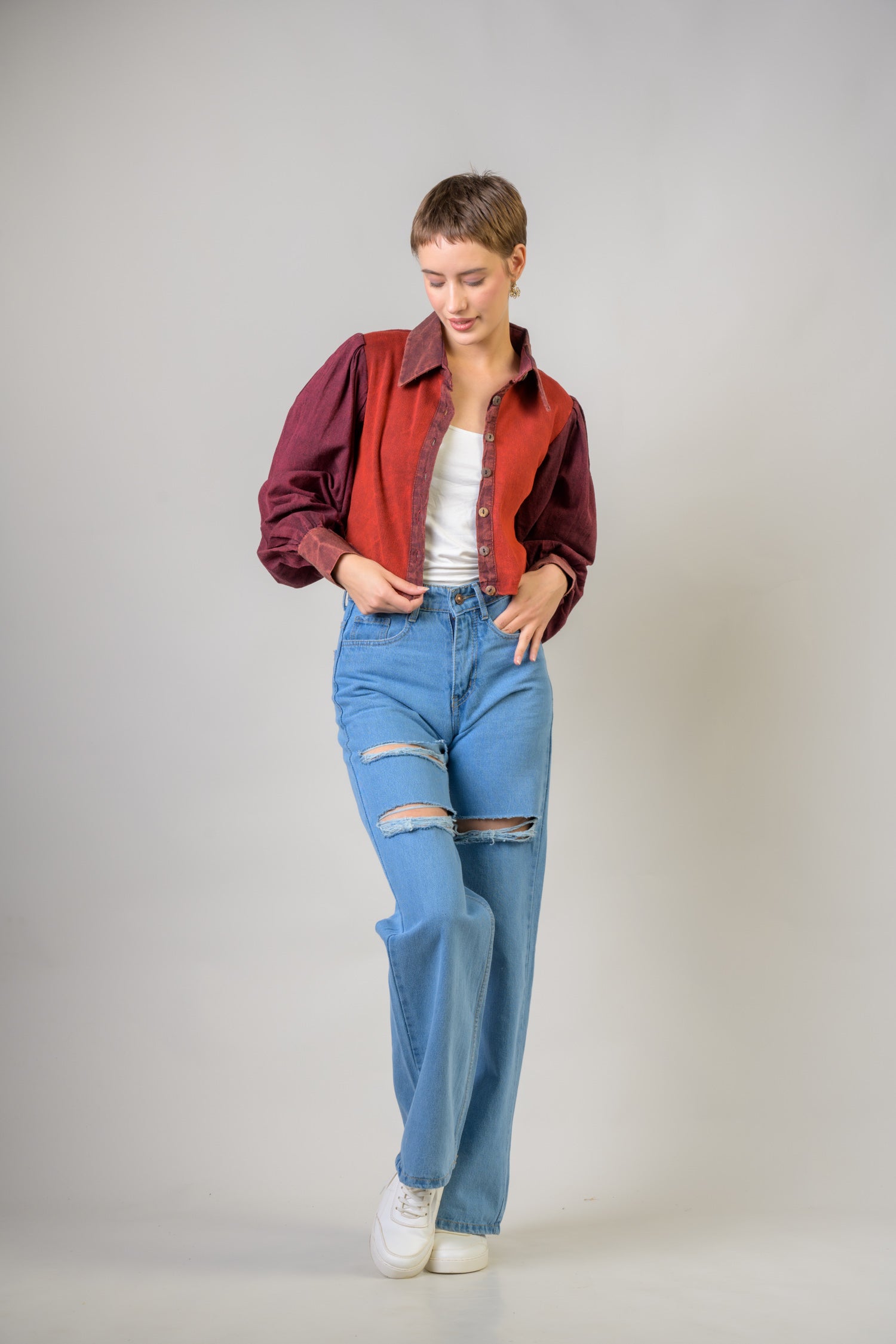 Rhea Puff Style Crop Top