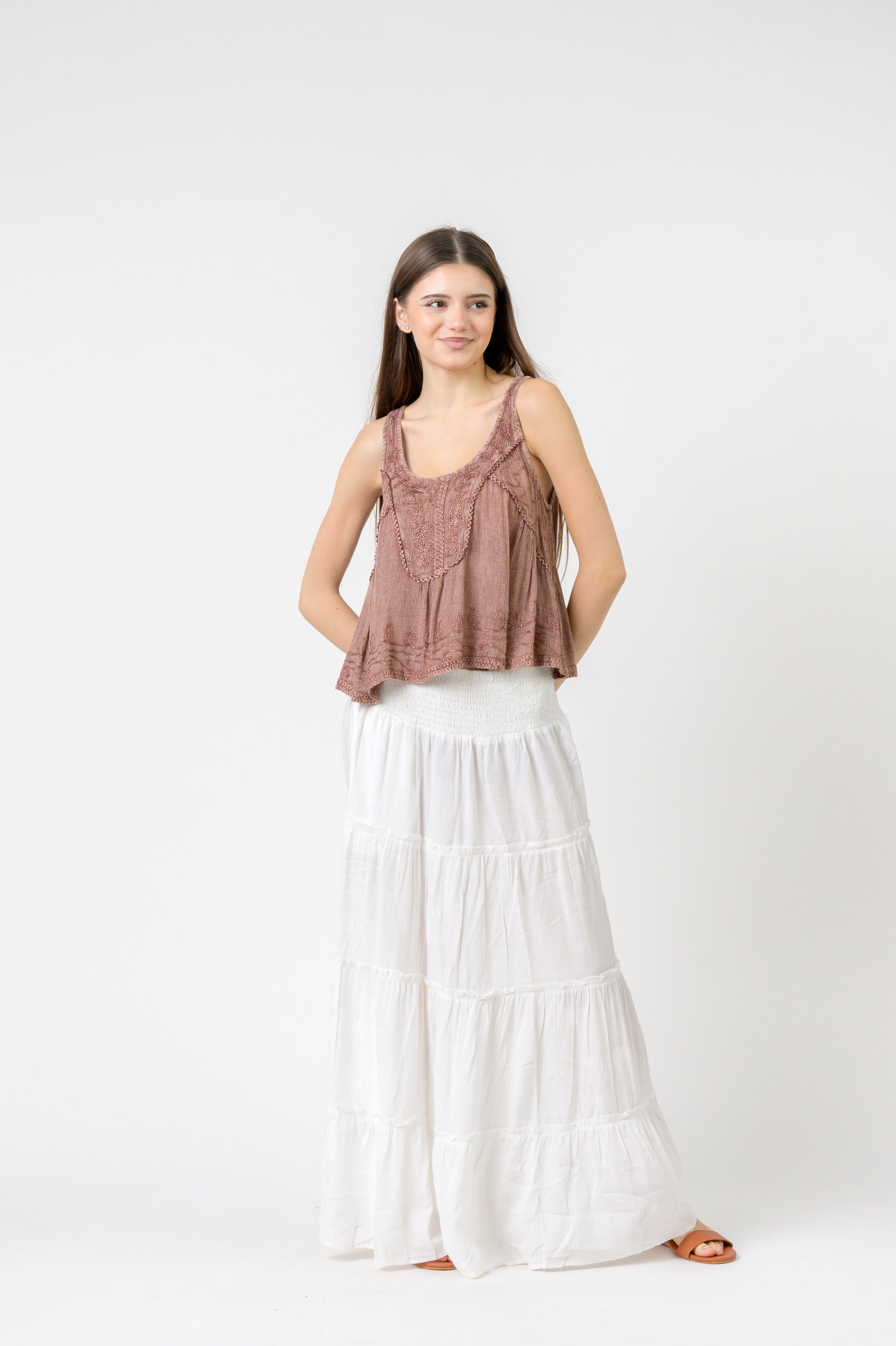 Rhea Petticoat Crop Top