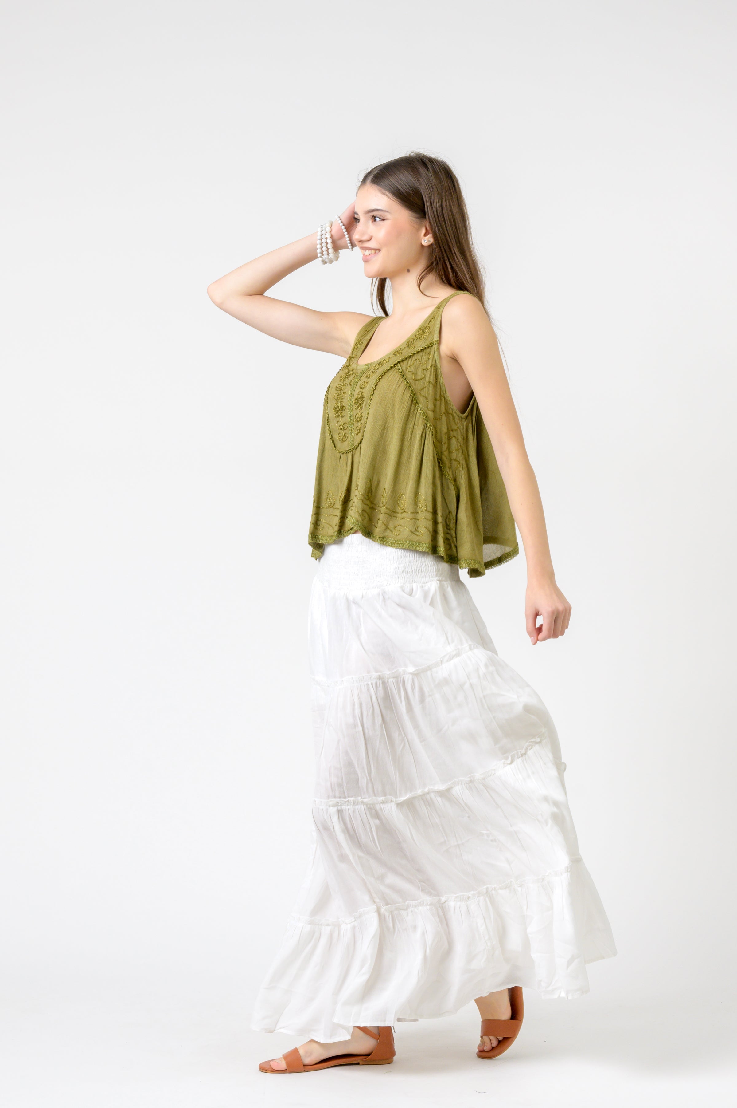 Rhea Petticoat Crop Top