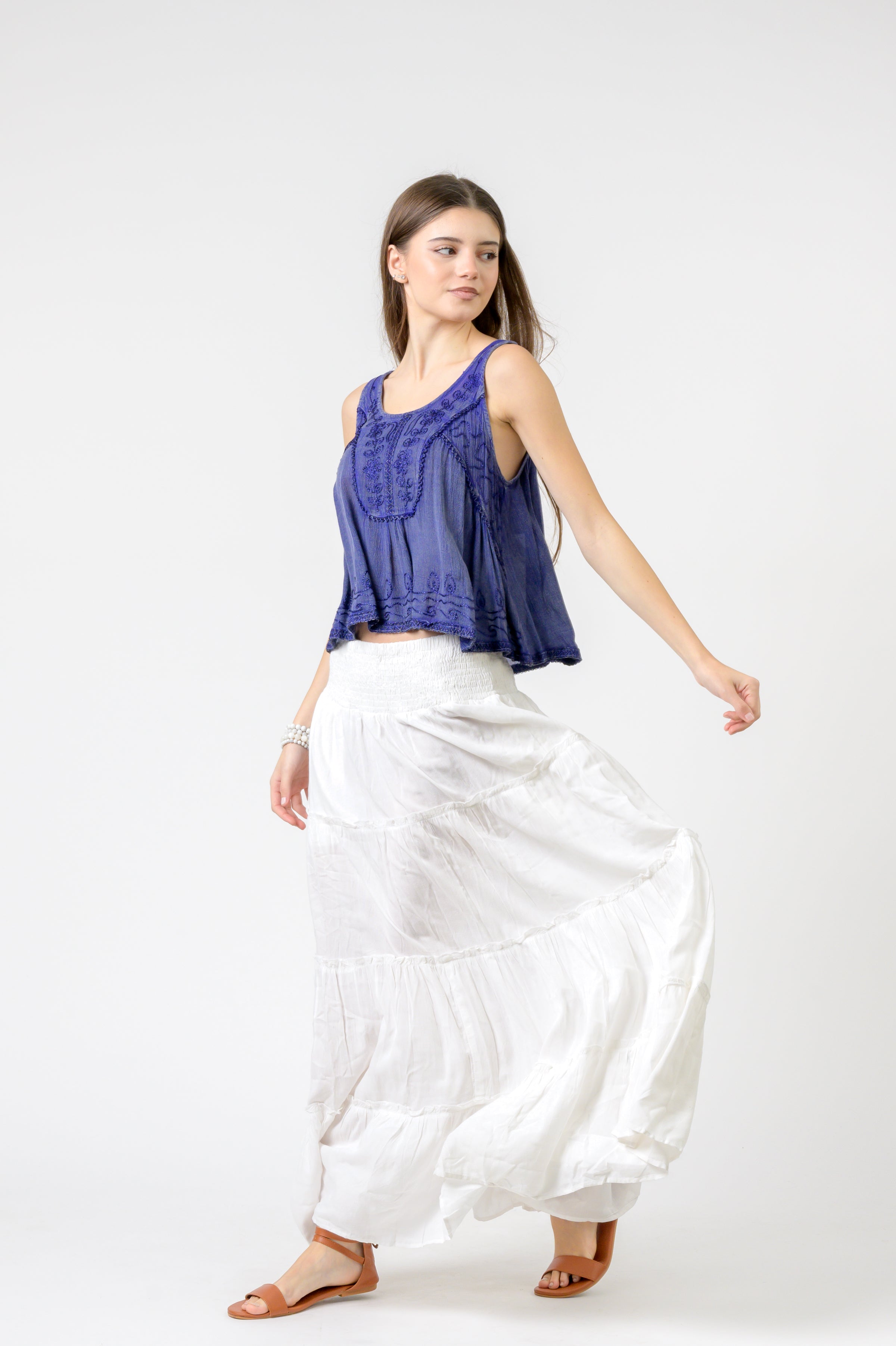 Rhea Petticoat Crop Top