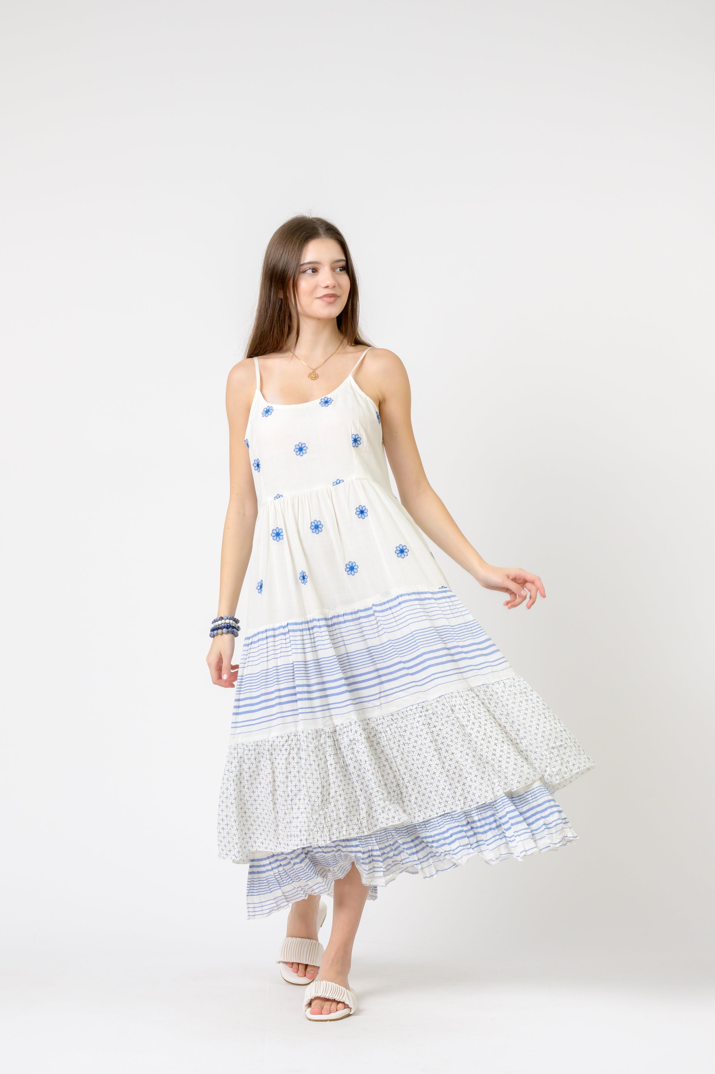 Rhea Flower Spot Dress