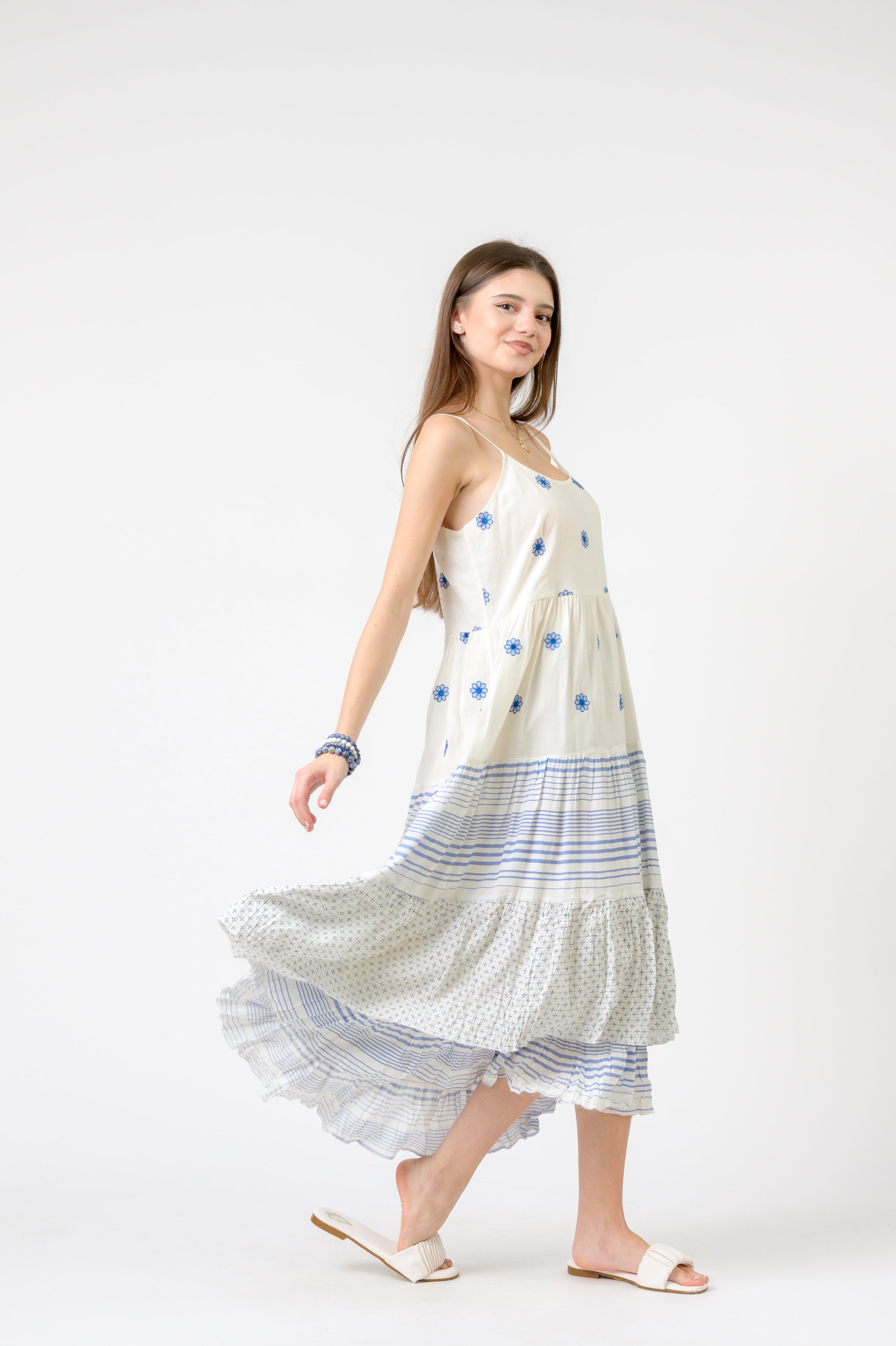 Rhea Flower Spot Dress