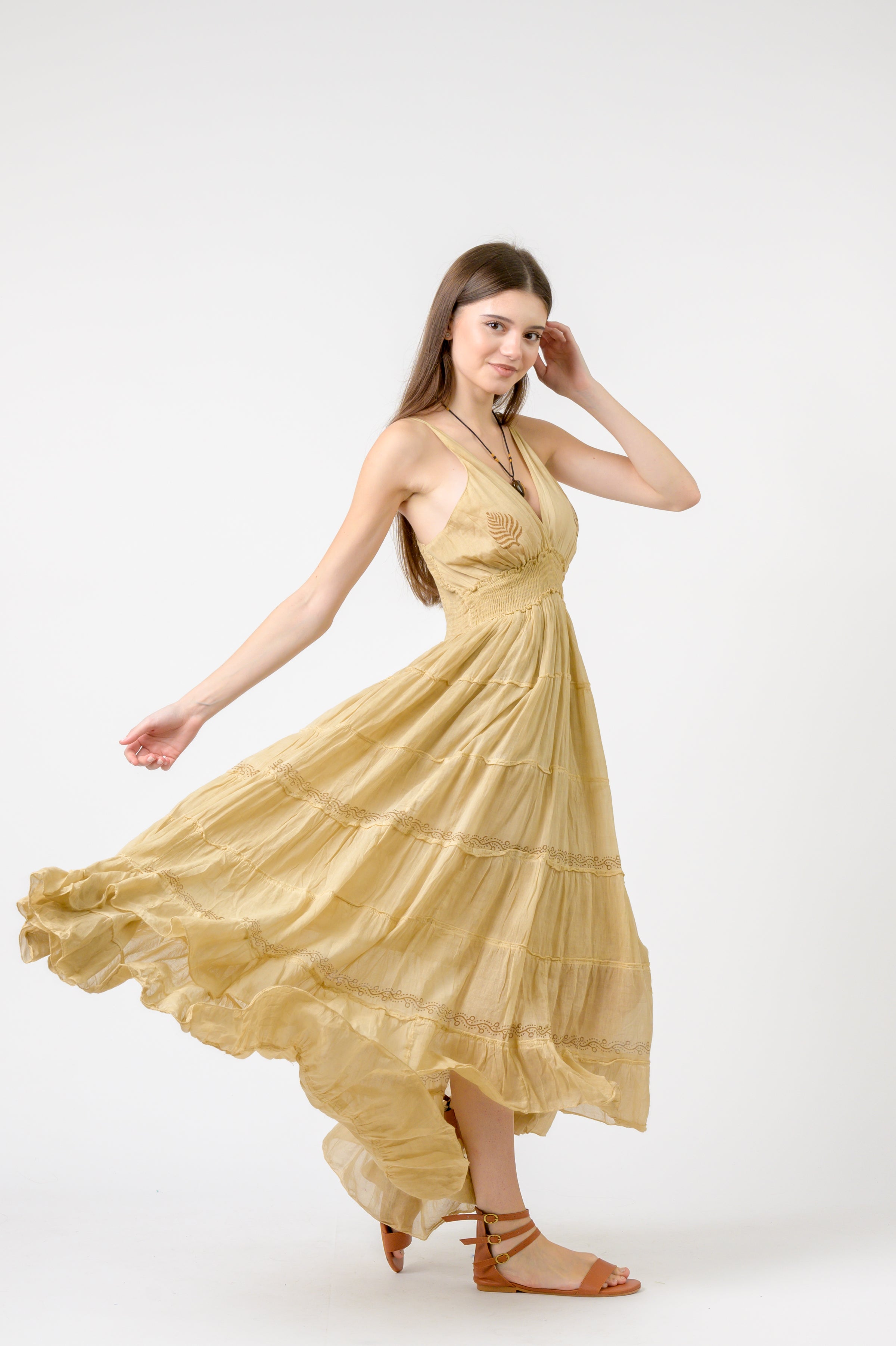 Rhea Long String Dress