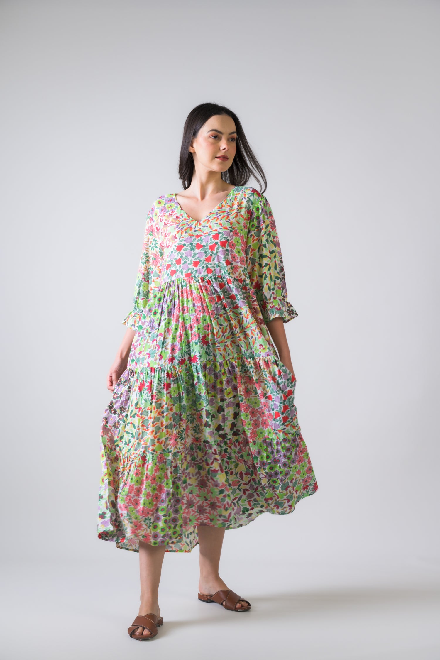 Rhea Flower Garden Bouffant Dress