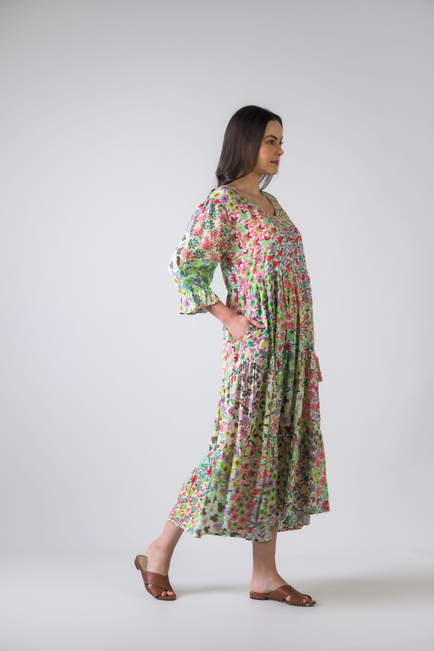 Rhea Flower Garden Bouffant Dress