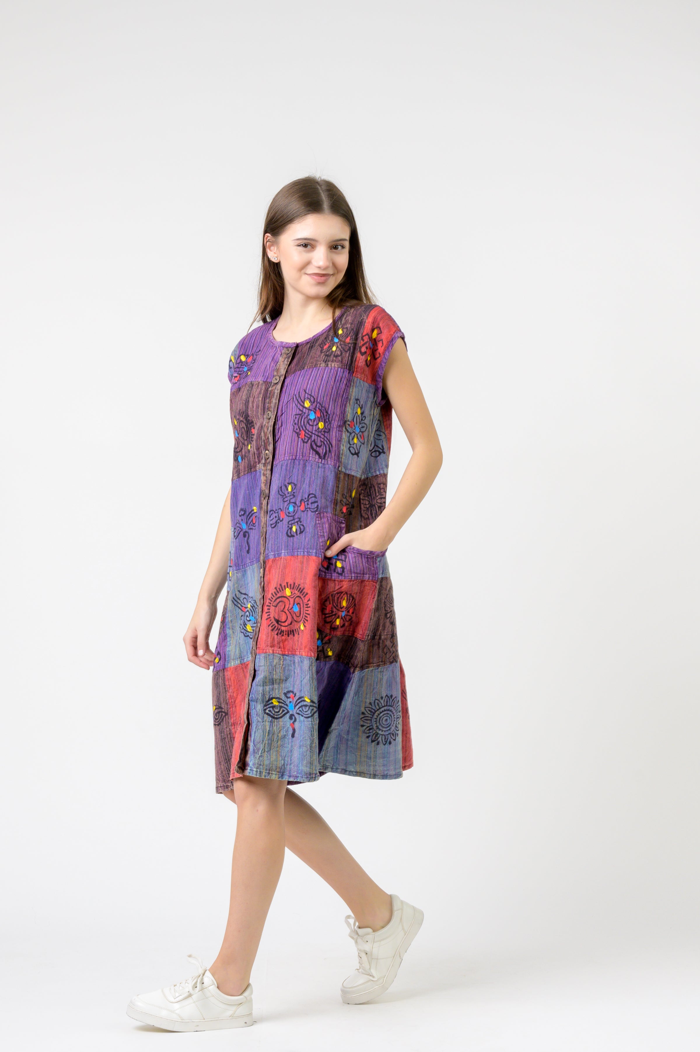 Rhea Button-Down Midi Dress