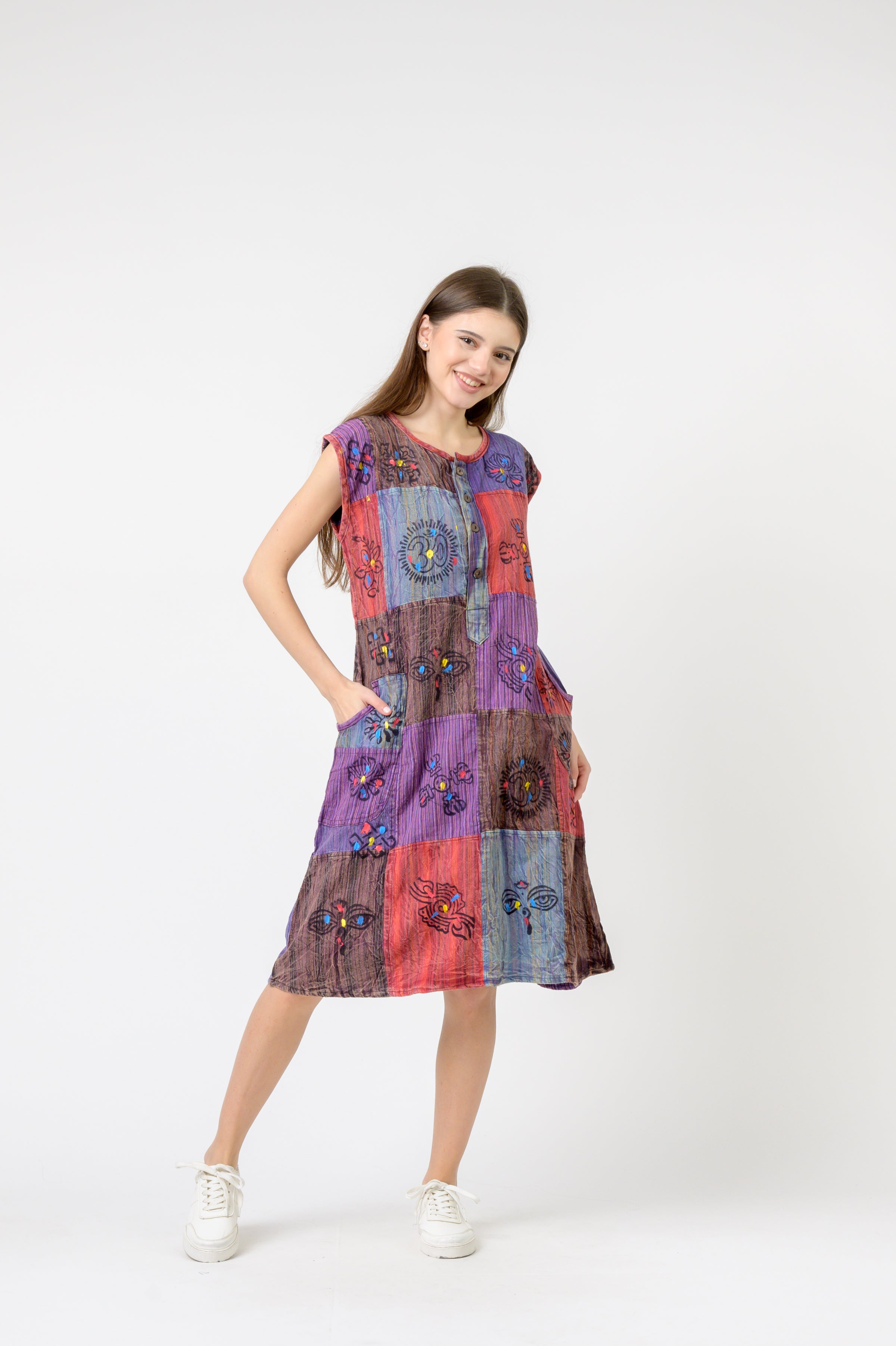 Rhea Button-Down Midi Dress