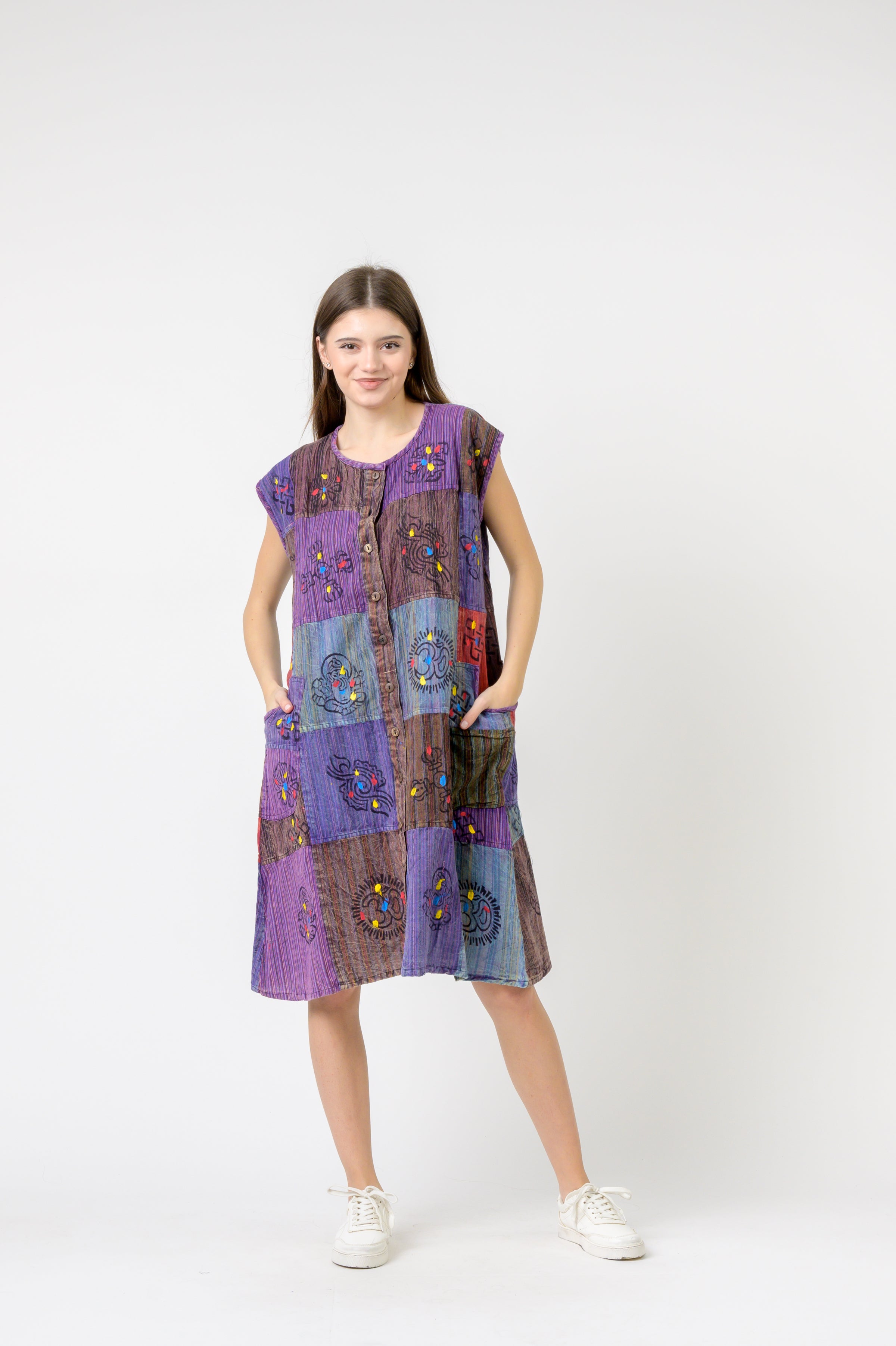 Rhea Button-Down Midi Dress