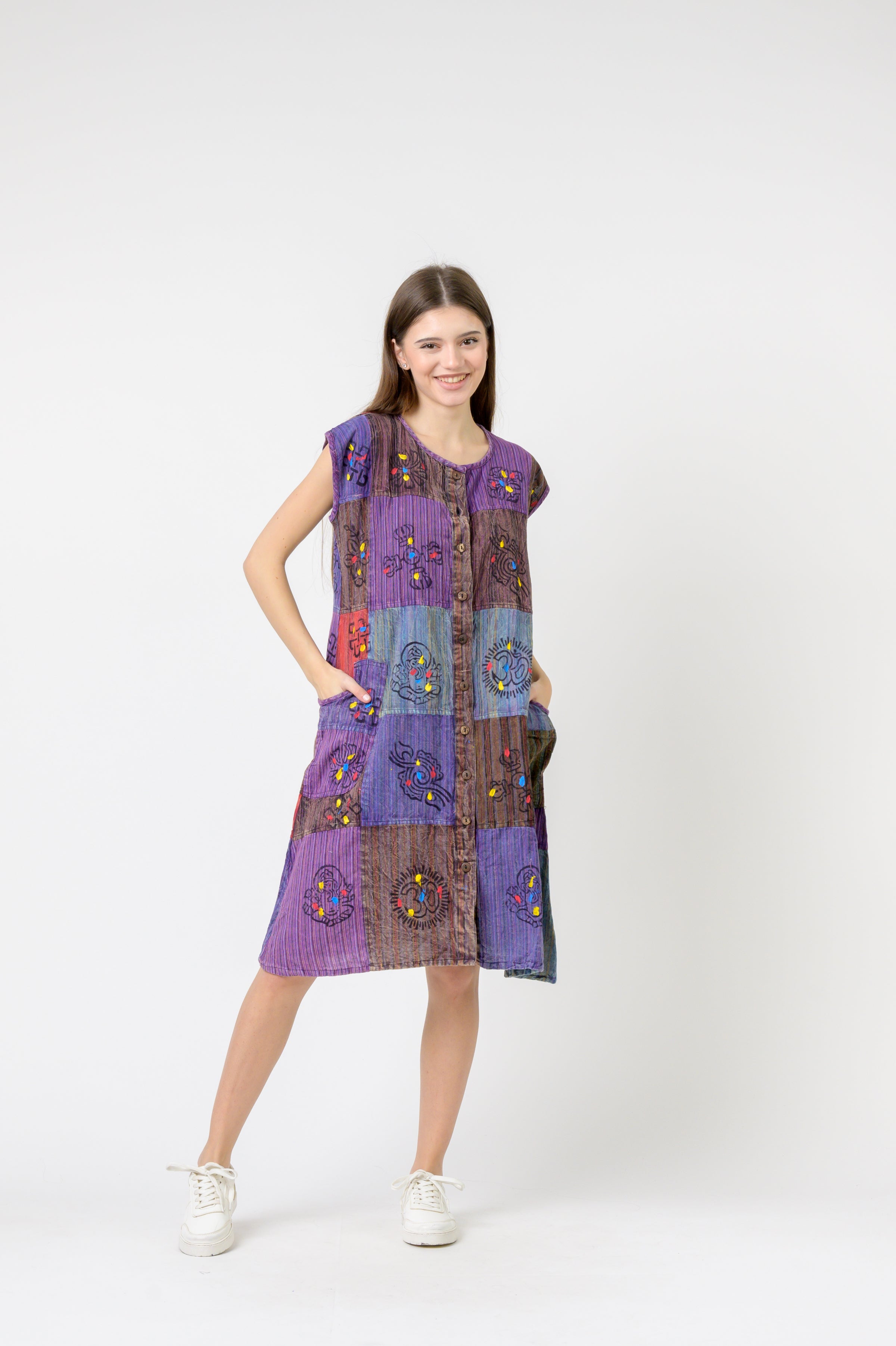 Rhea Button-Down Midi Dress