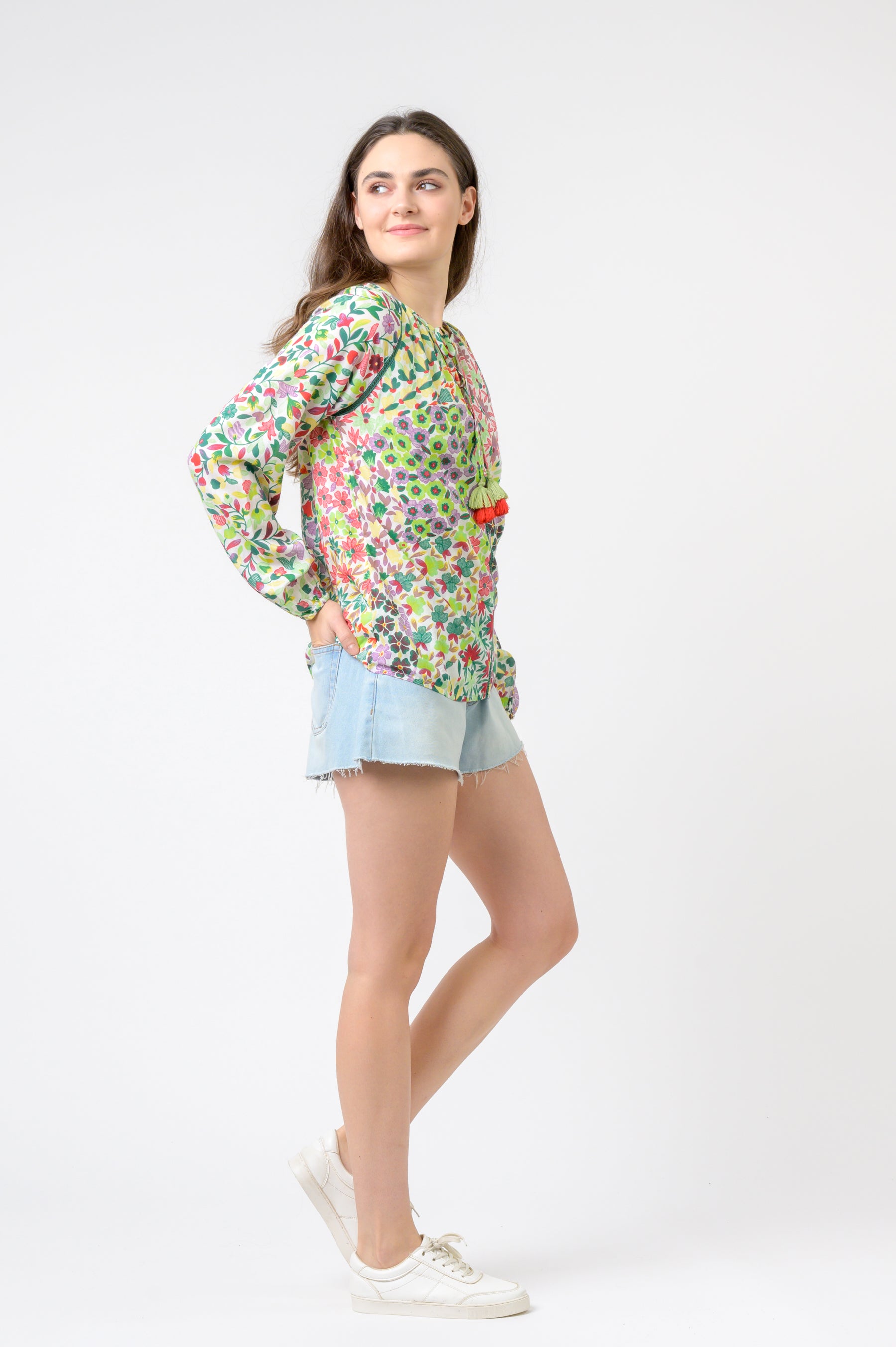 Rhea Garden Spots Long Sleeve Top