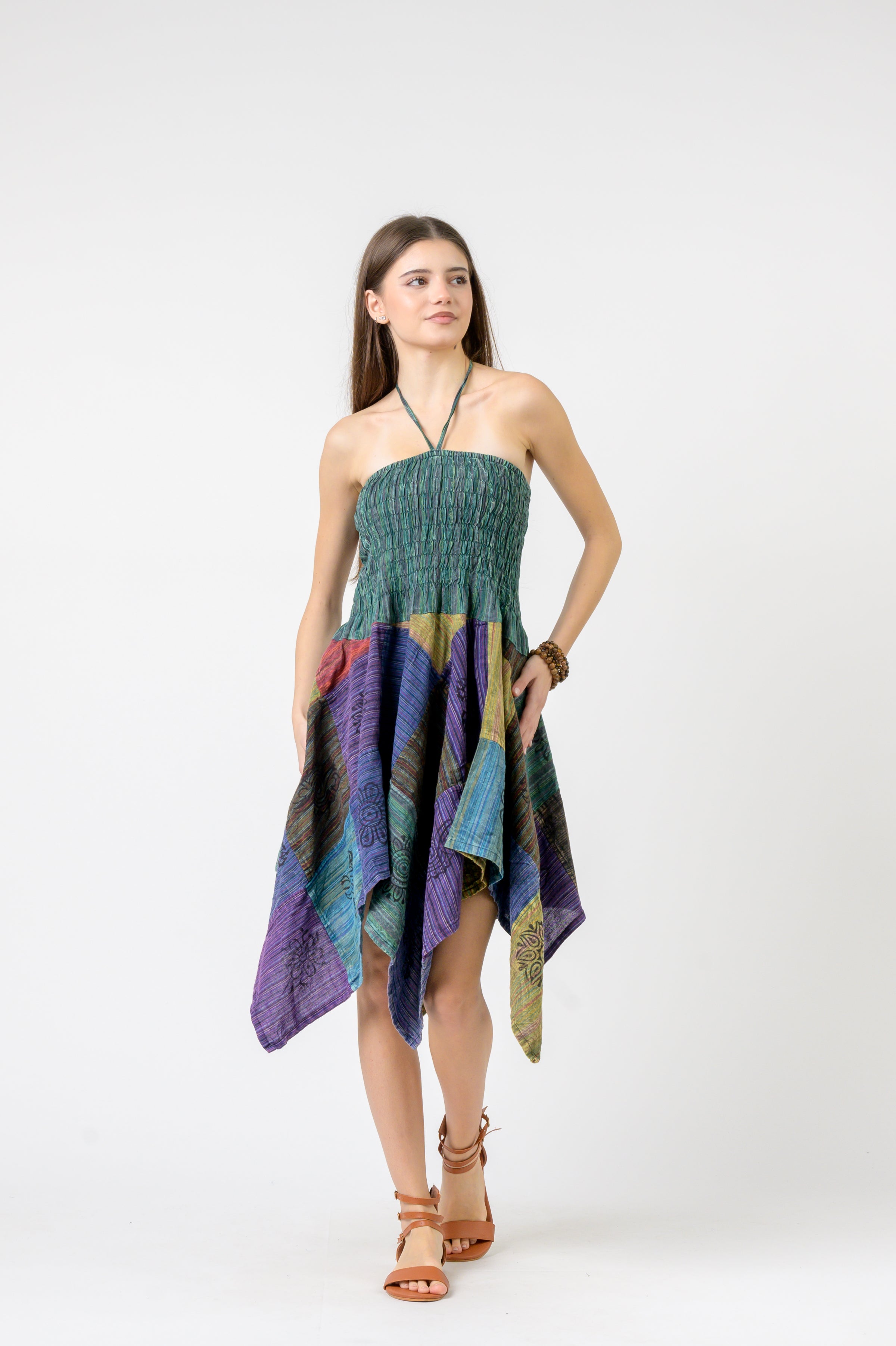 Rhea Pied Pattern Dress