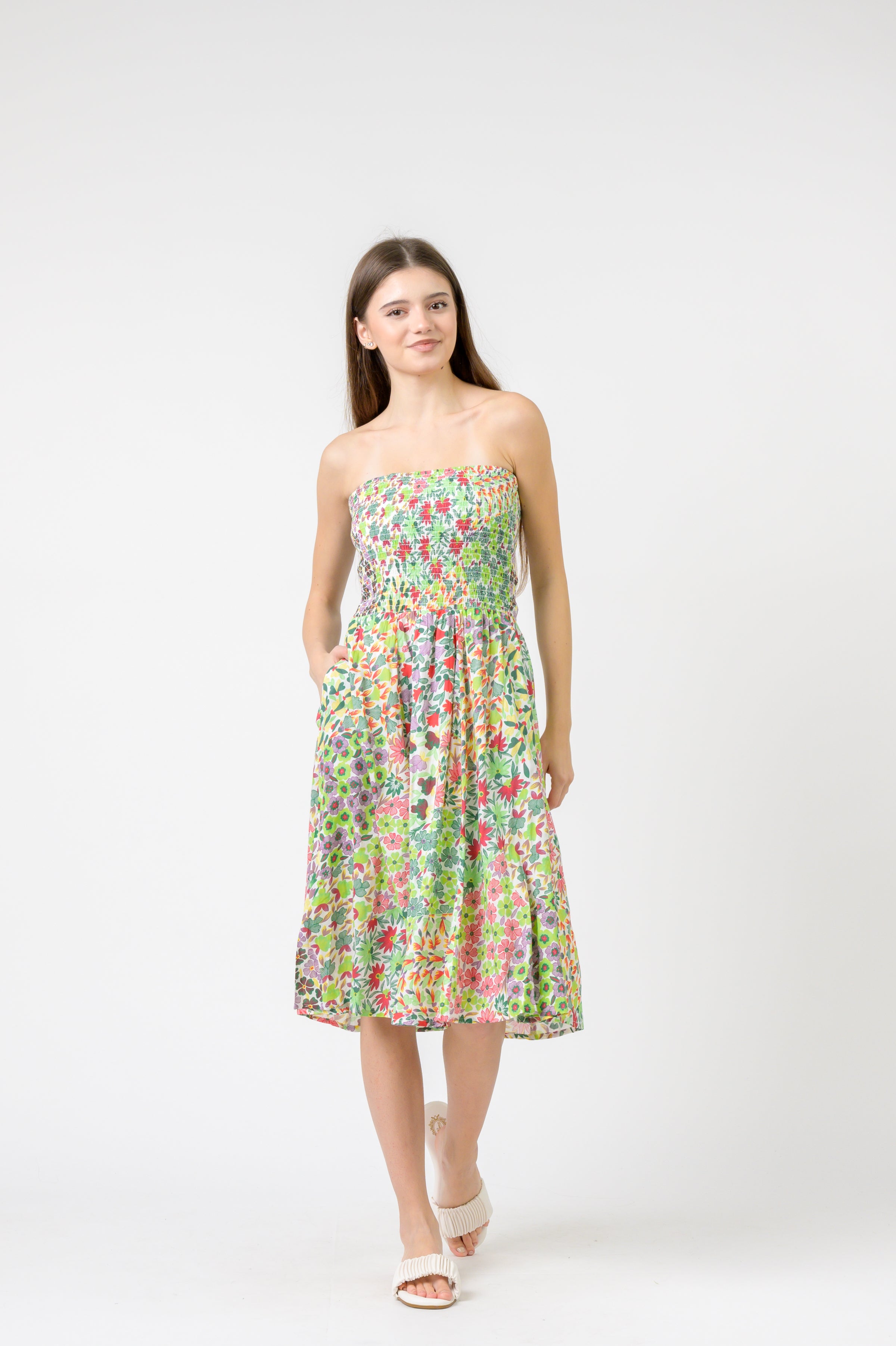 Rhea Flower Garden Short Dress