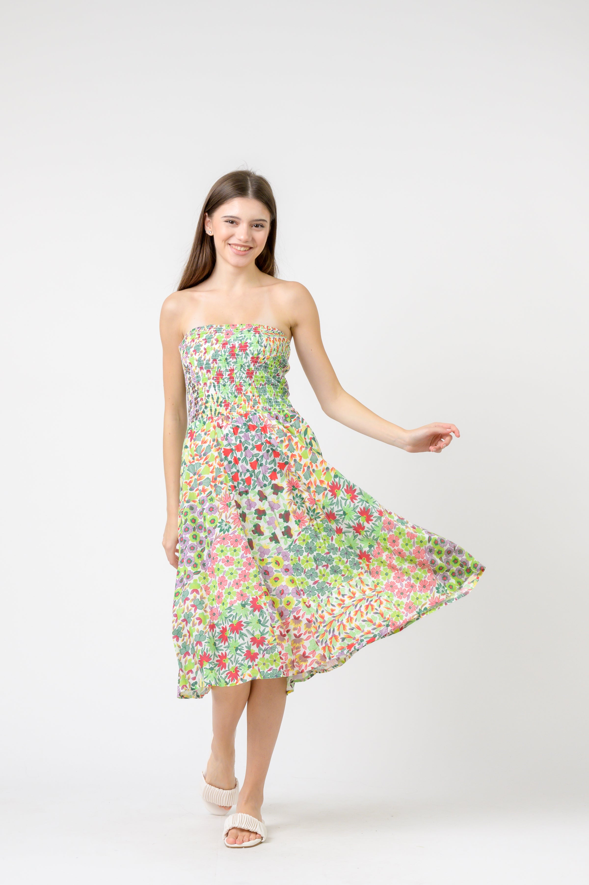 Rhea Flower Garden Short Dress
