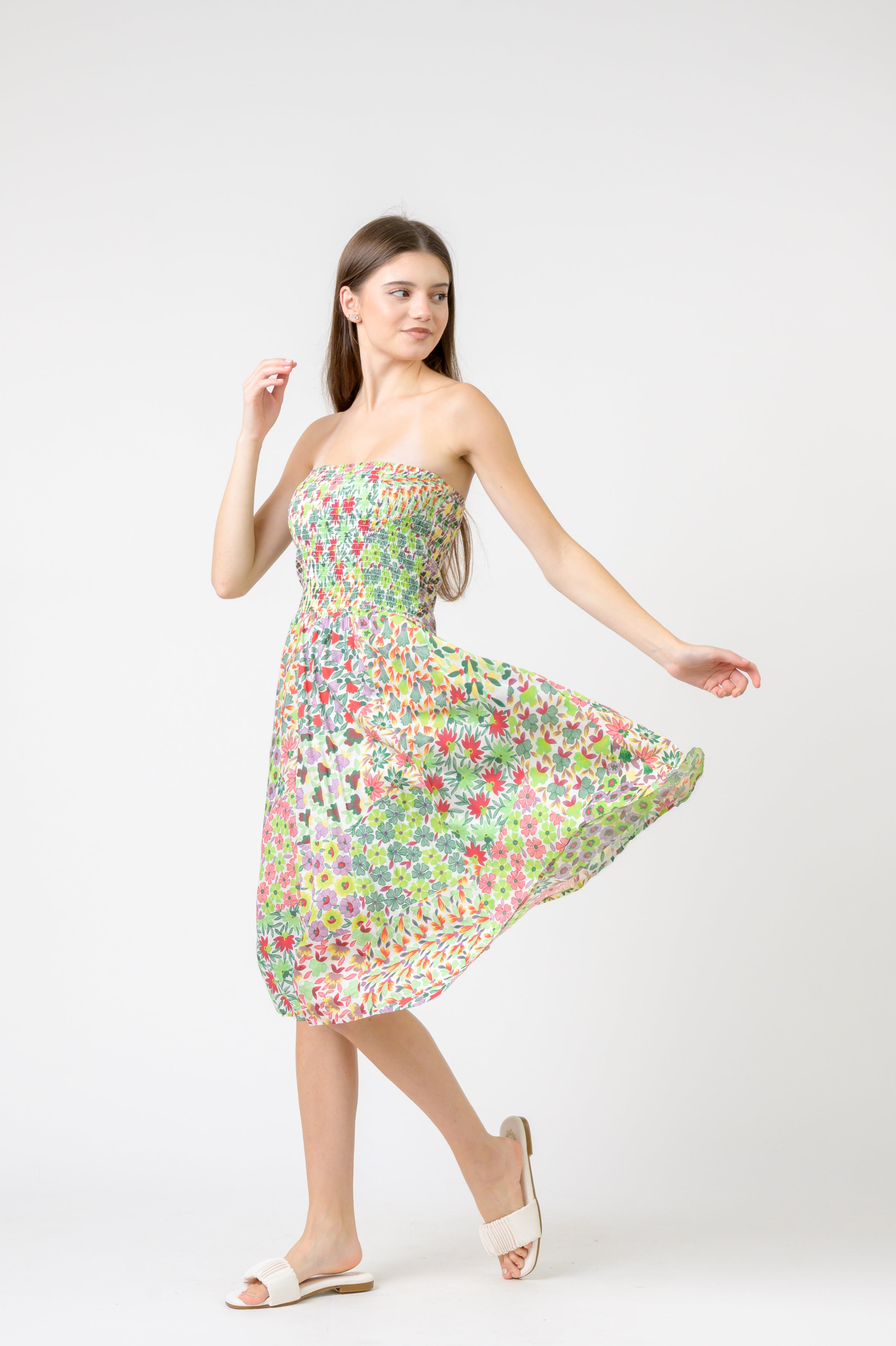 Rhea Flower Garden Short Dress