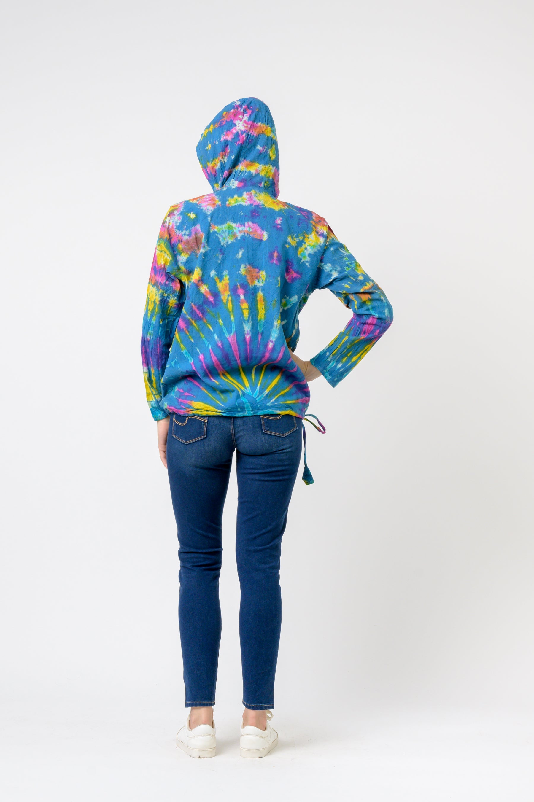 Rhea Cotton Tie-Dye Hoodie