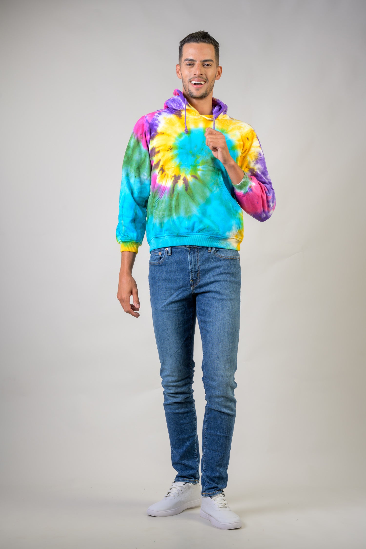 Rhea Hippy Cotton Tie-Dye Hoodie