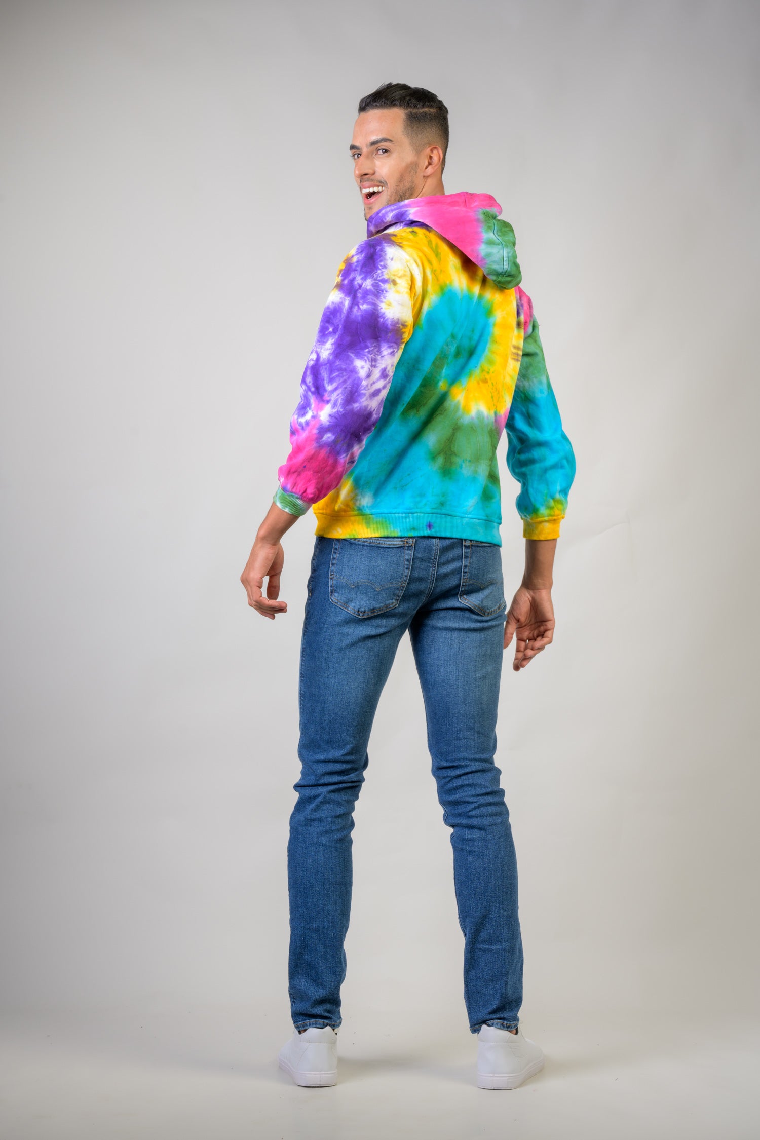 Rhea Hippy Cotton Tie-Dye Hoodie