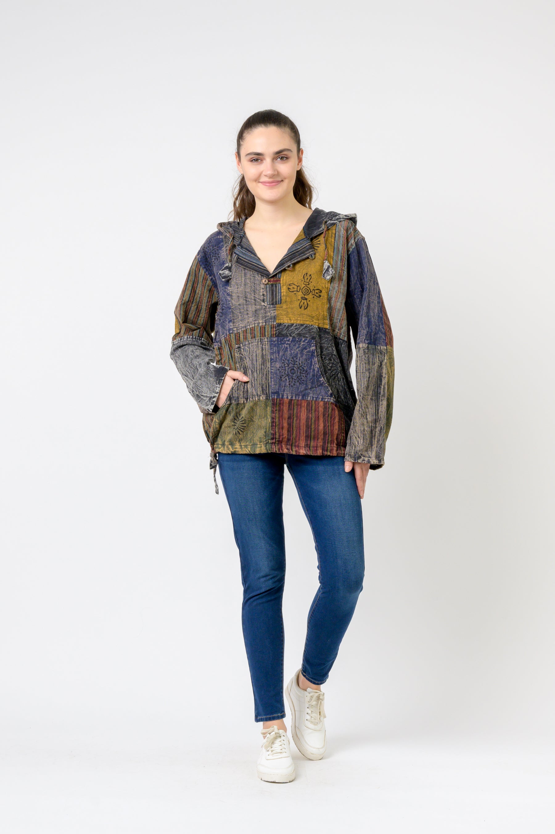 Rhea Bold Cotton Hoodie