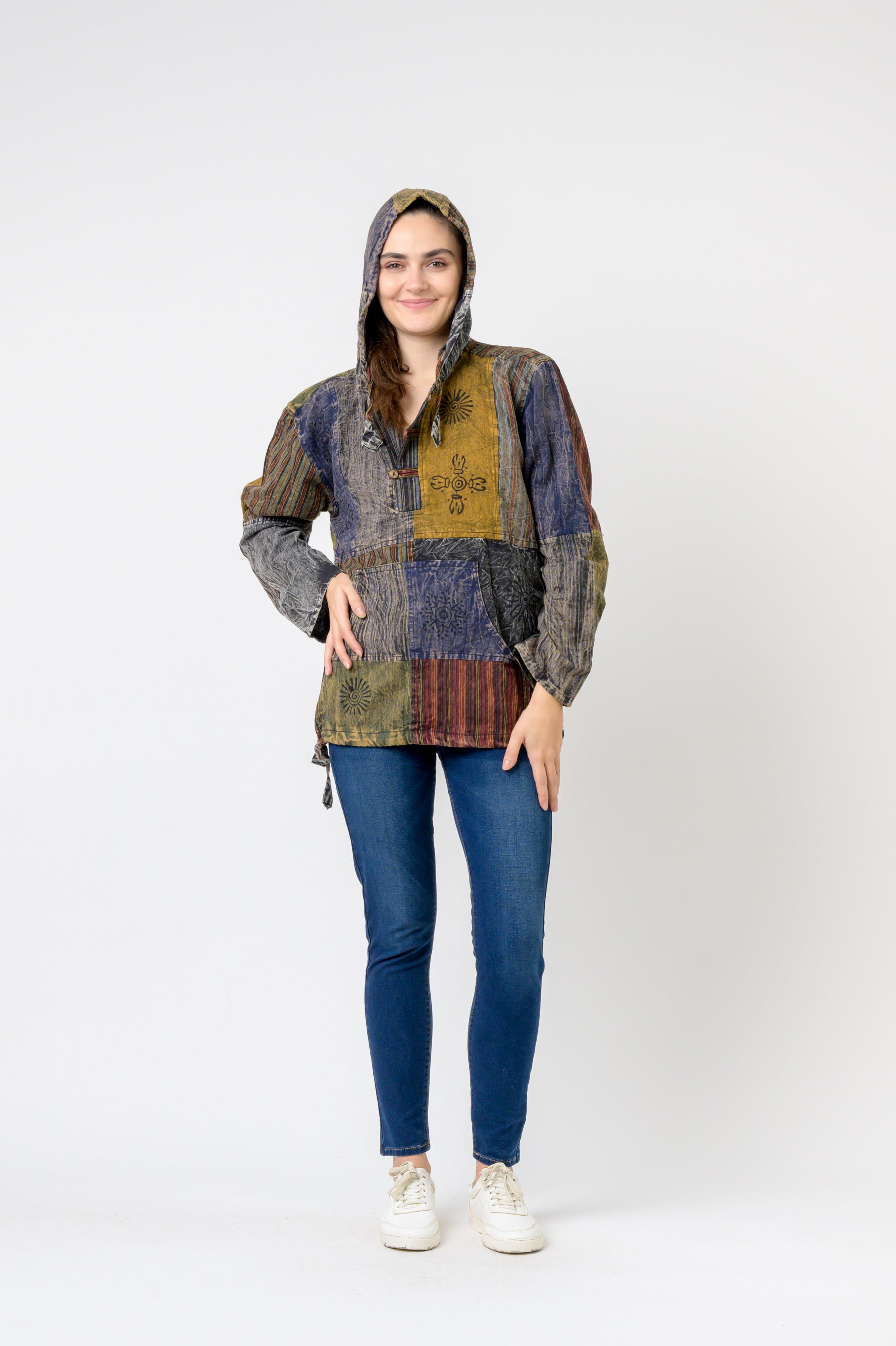 Rhea Bold Cotton Hoodie