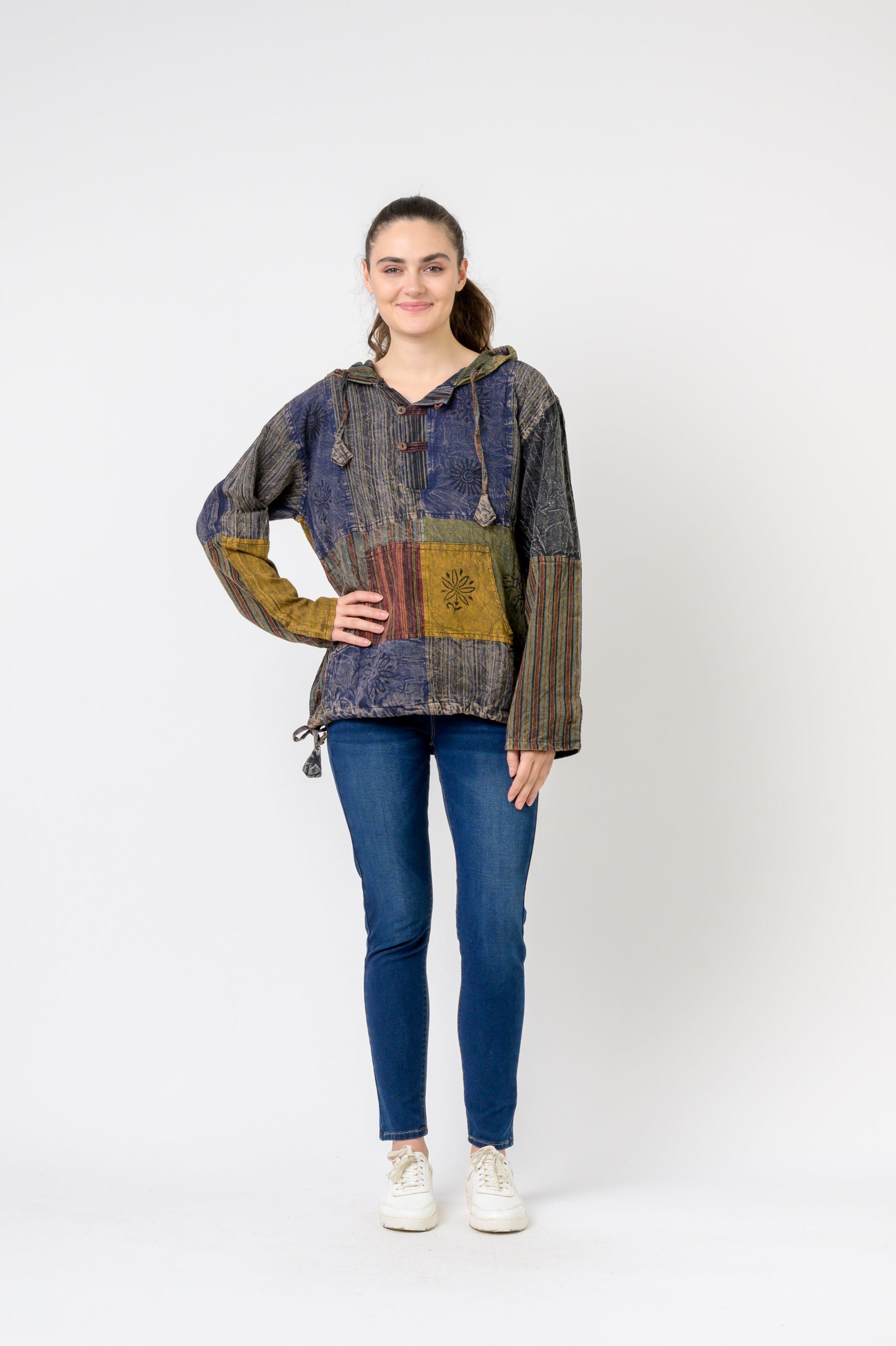 Rhea Bold Cotton Hoodie