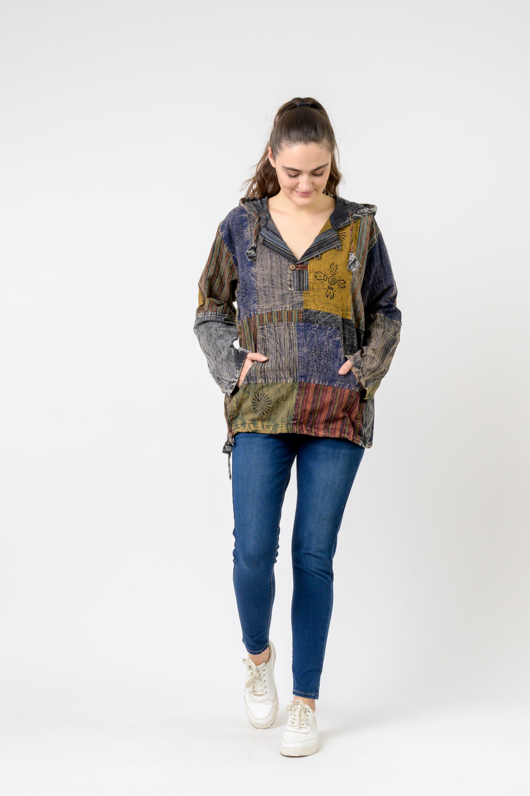 Rhea Bold Cotton Hoodie