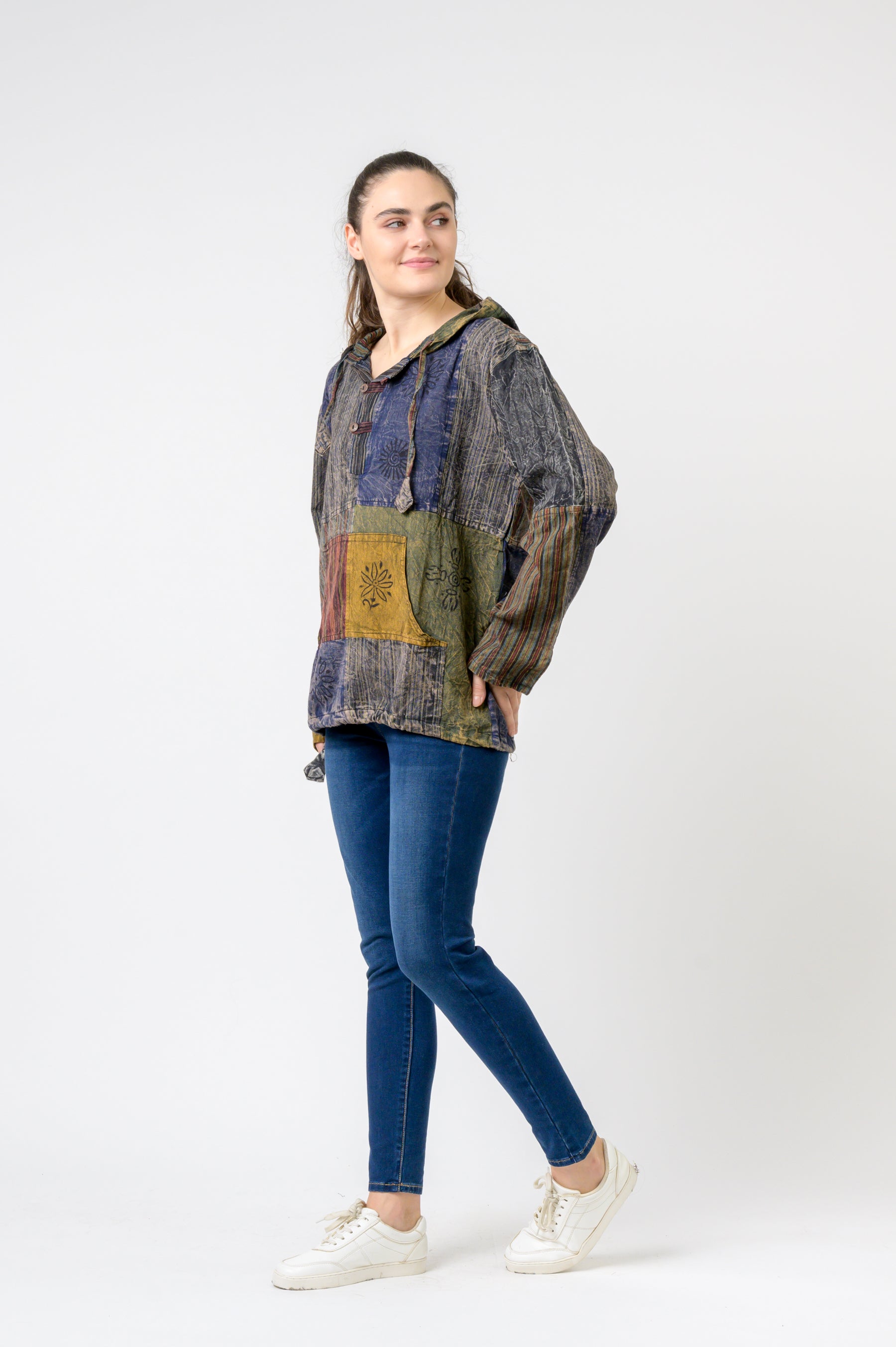 Rhea Bold Cotton Hoodie