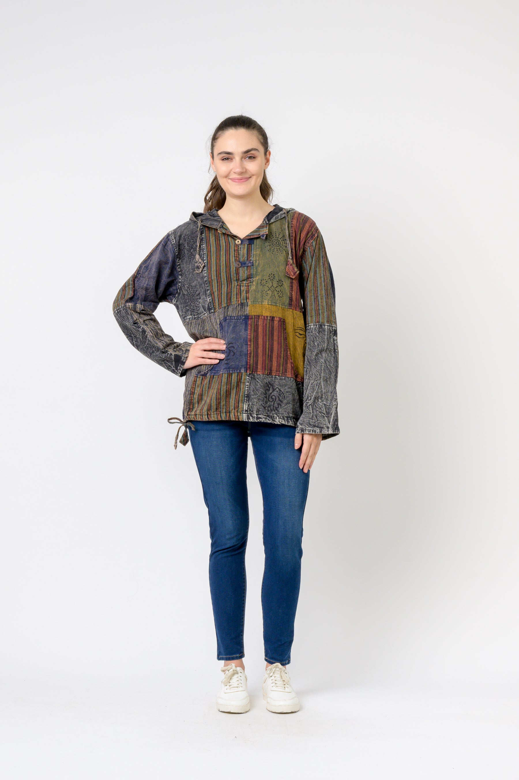 Rhea Bold Cotton Hoodie