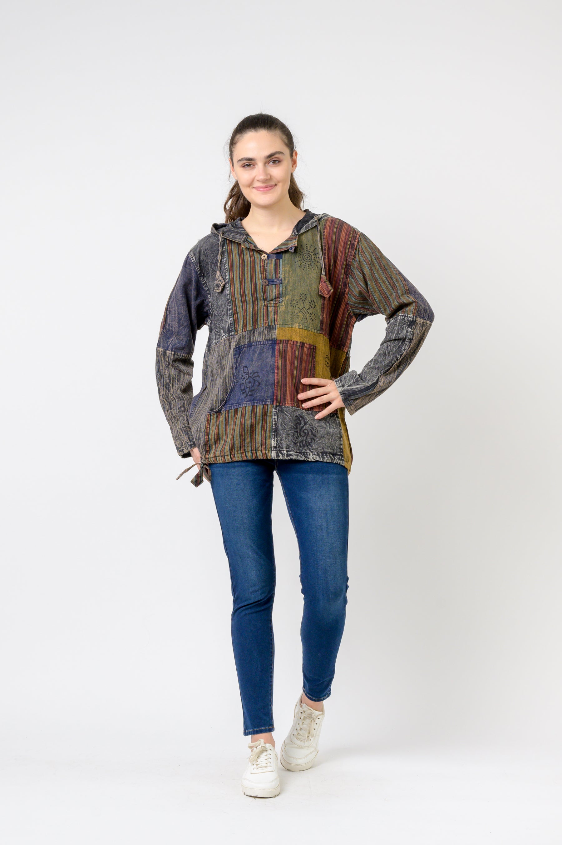 Rhea Bold Cotton Hoodie