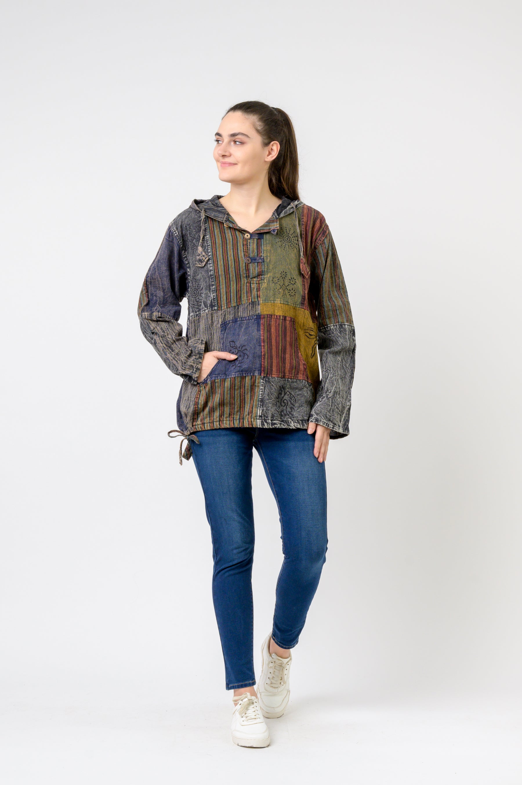 Rhea Bold Cotton Hoodie