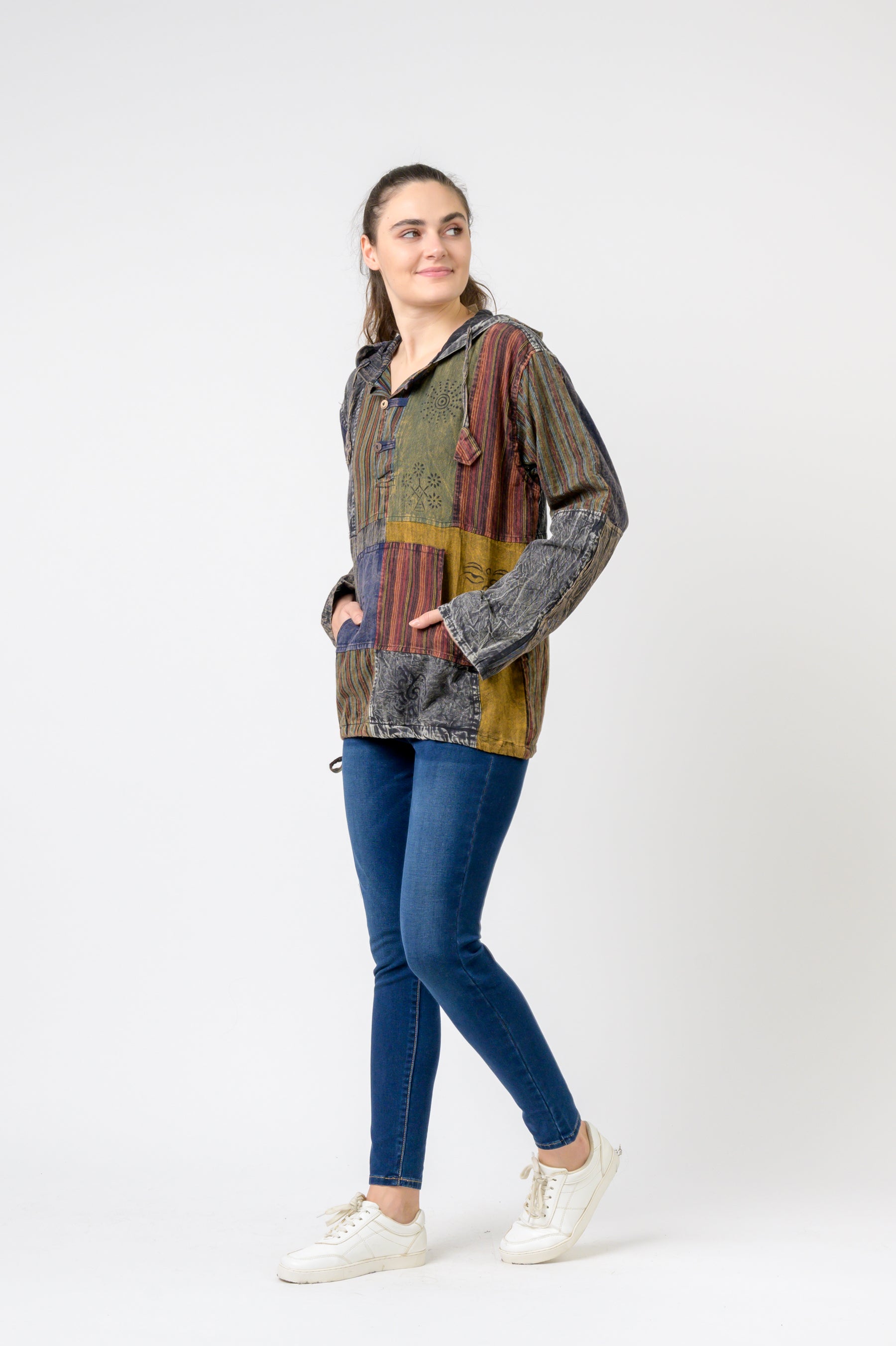 Rhea Bold Cotton Hoodie