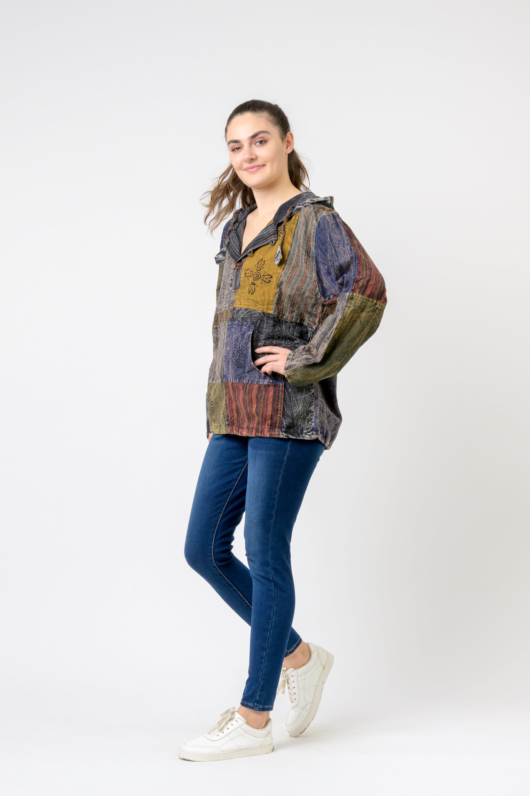 Rhea Bold Cotton Hoodie