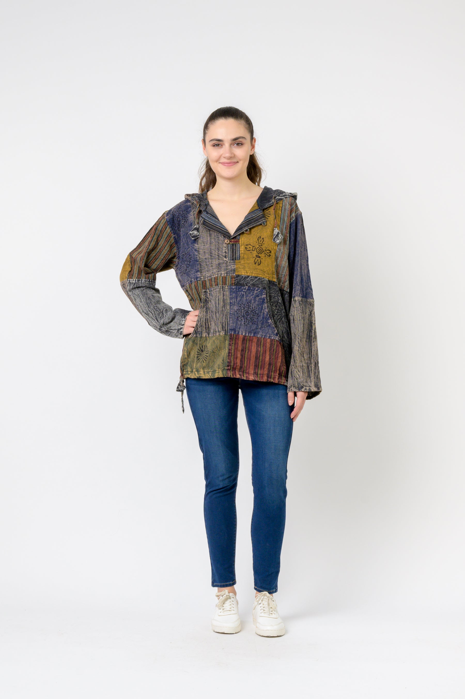 Rhea Bold Cotton Hoodie