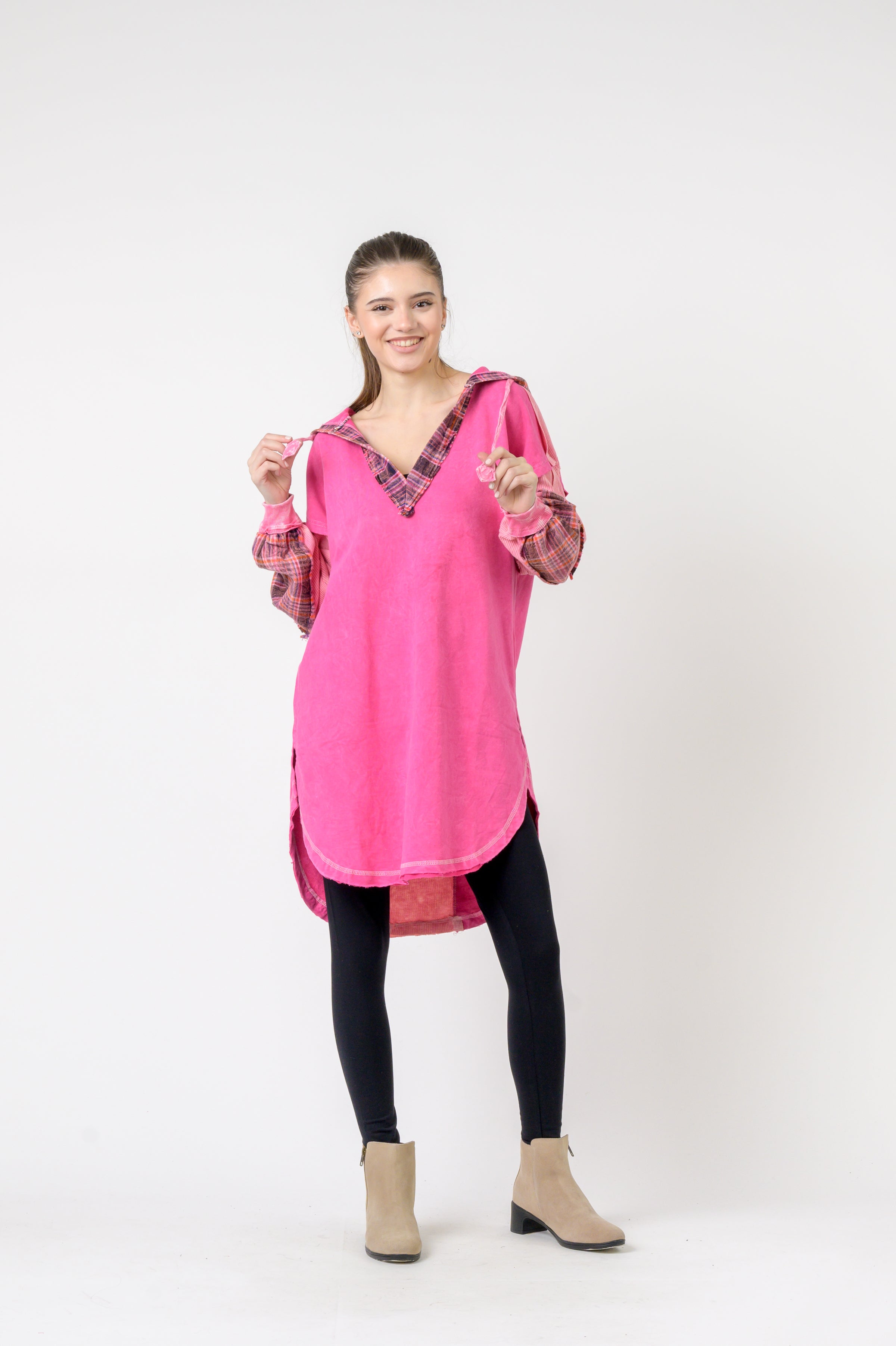 Rhea Edged Cotton Hoodie