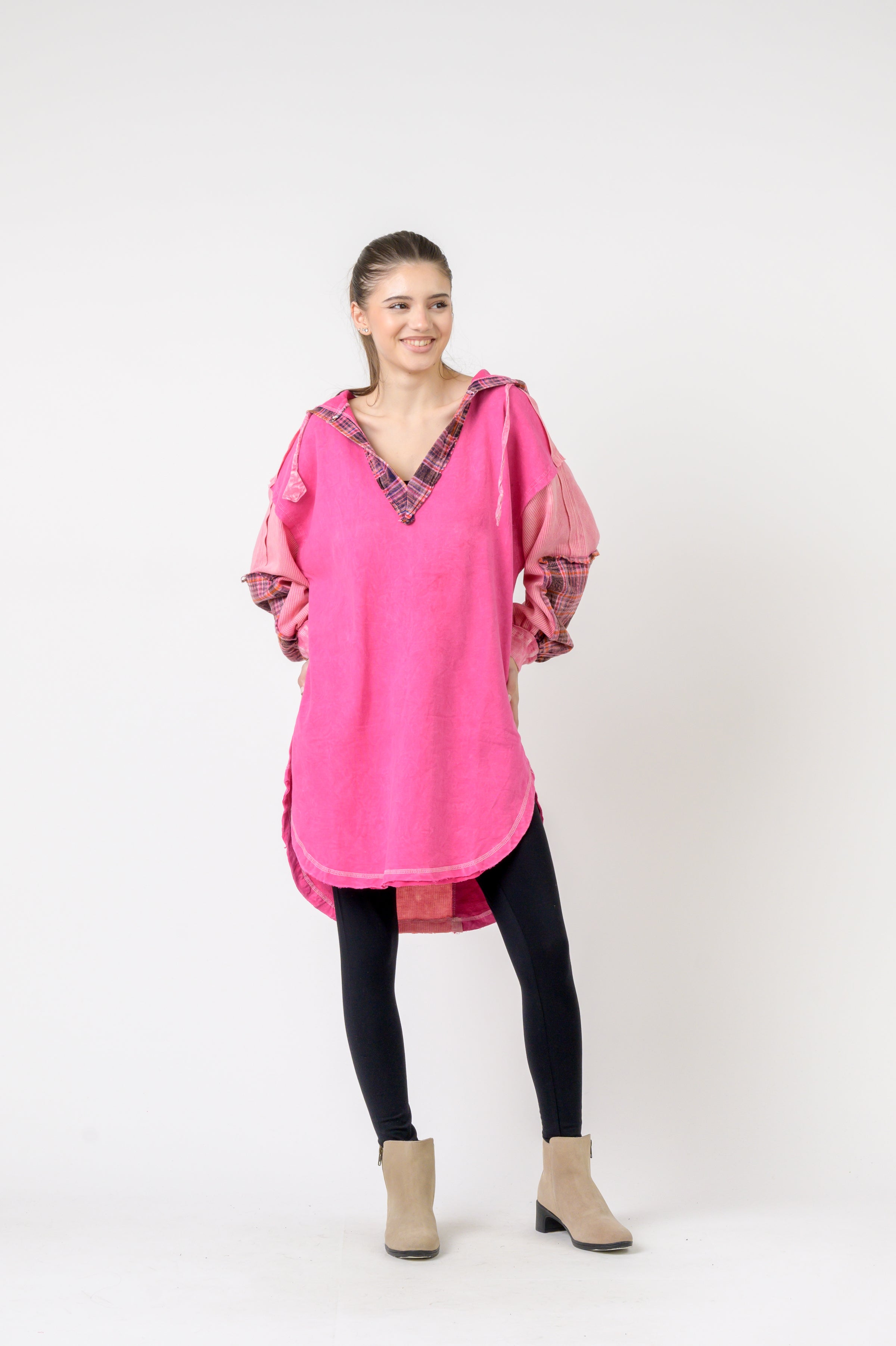 Rhea Edged Cotton Hoodie