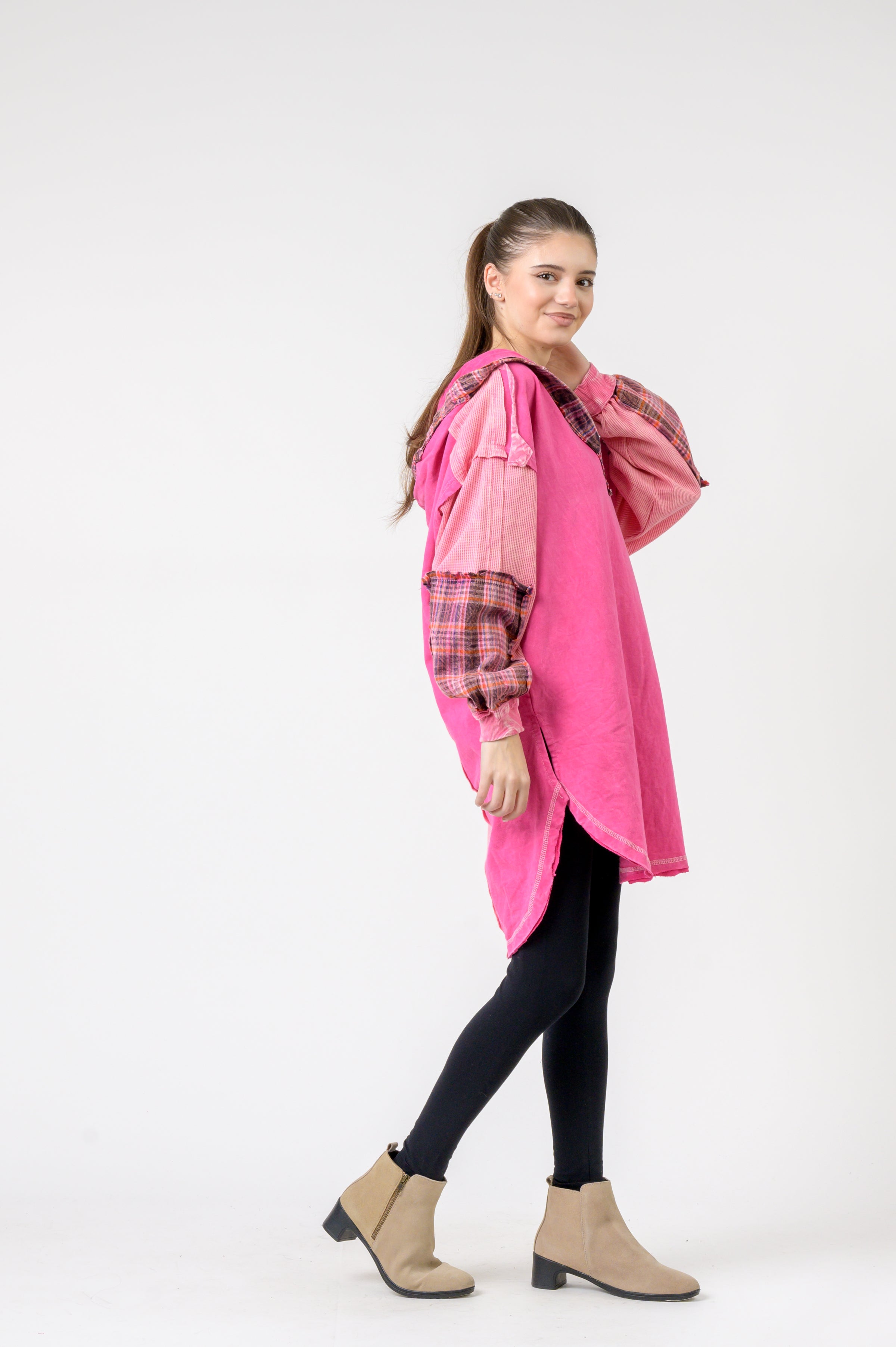 Rhea Edged Cotton Hoodie