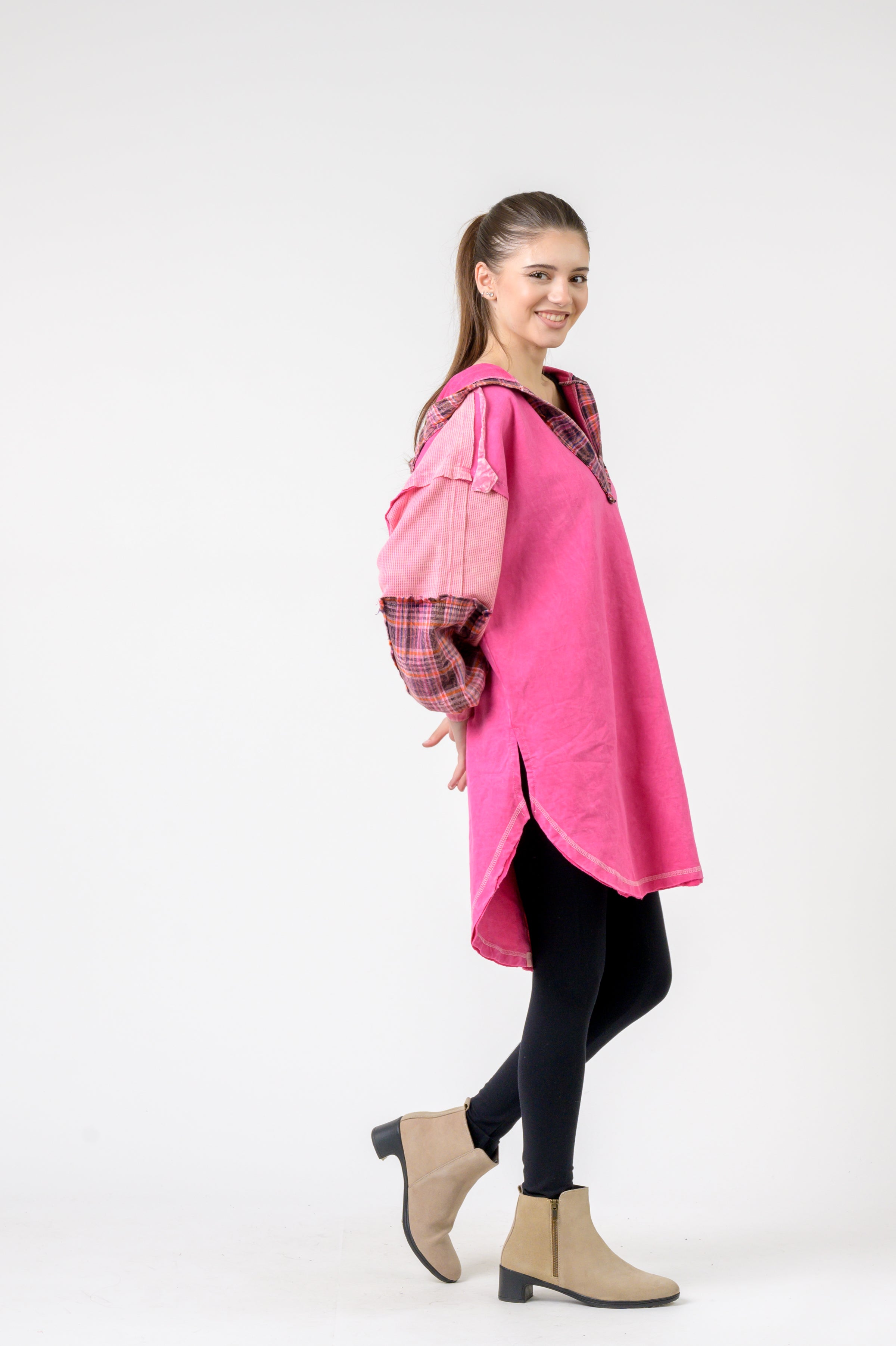 Rhea Edged Cotton Hoodie