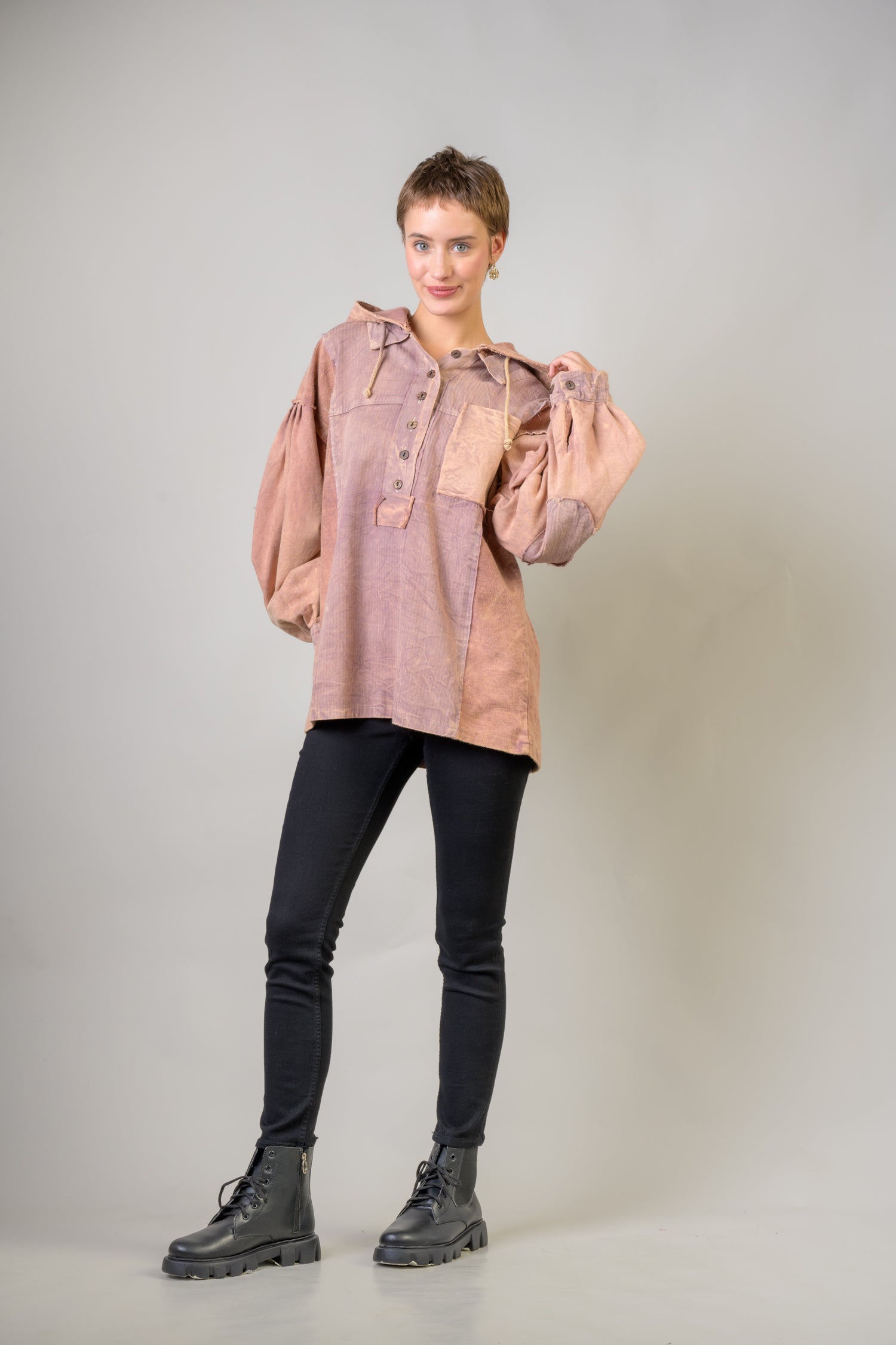 Rhea Front-Pocket Lite Hoodie