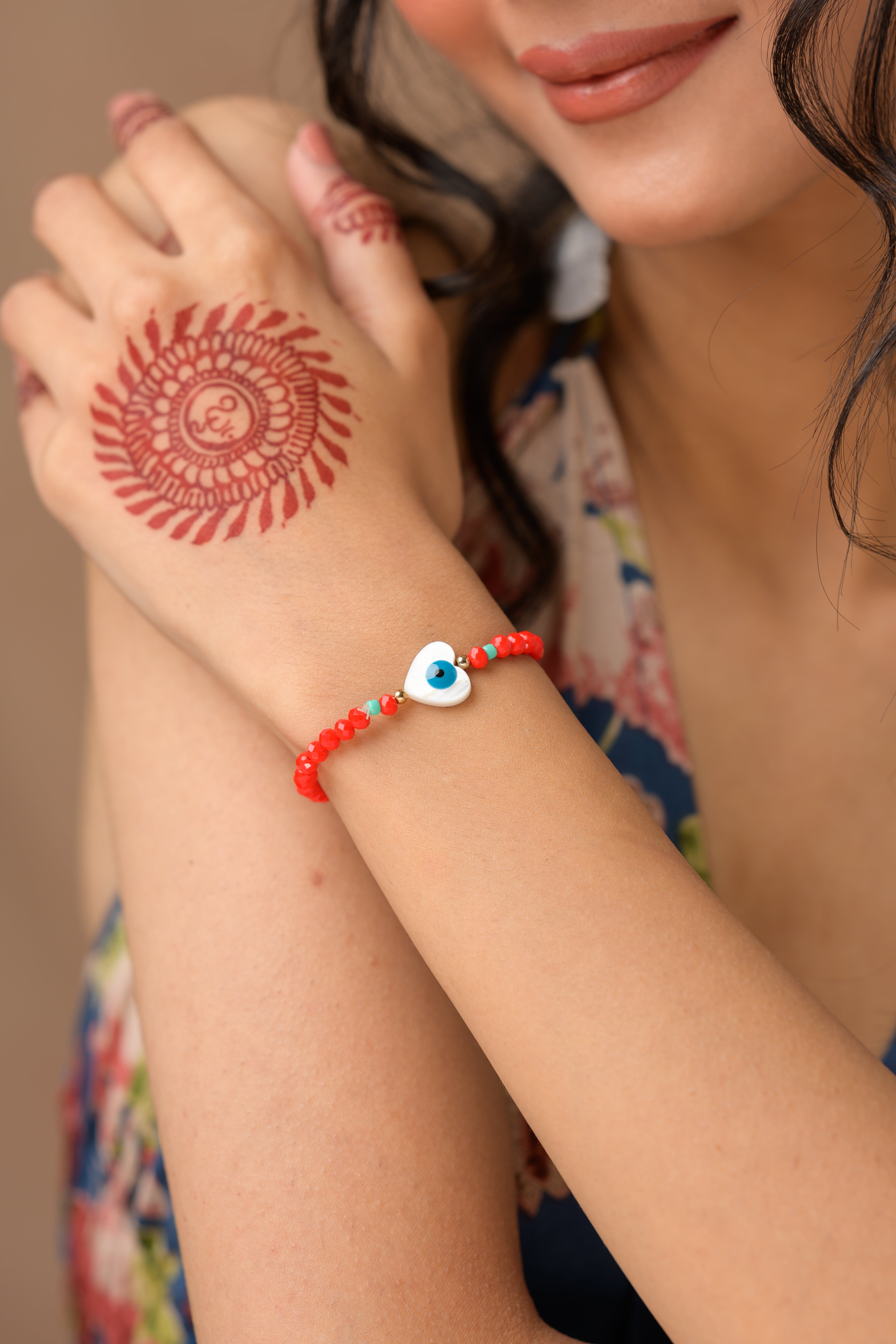 Heart Evil Eye Bracelet