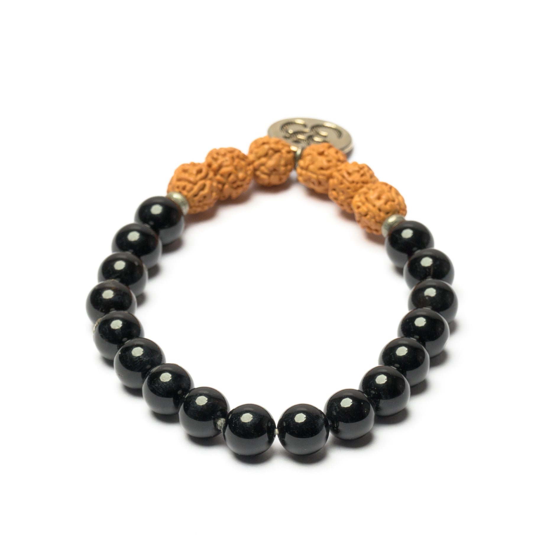 Mixed Stone Bead Charm Bracelet