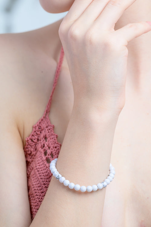 Howlite Beaded Bracelet