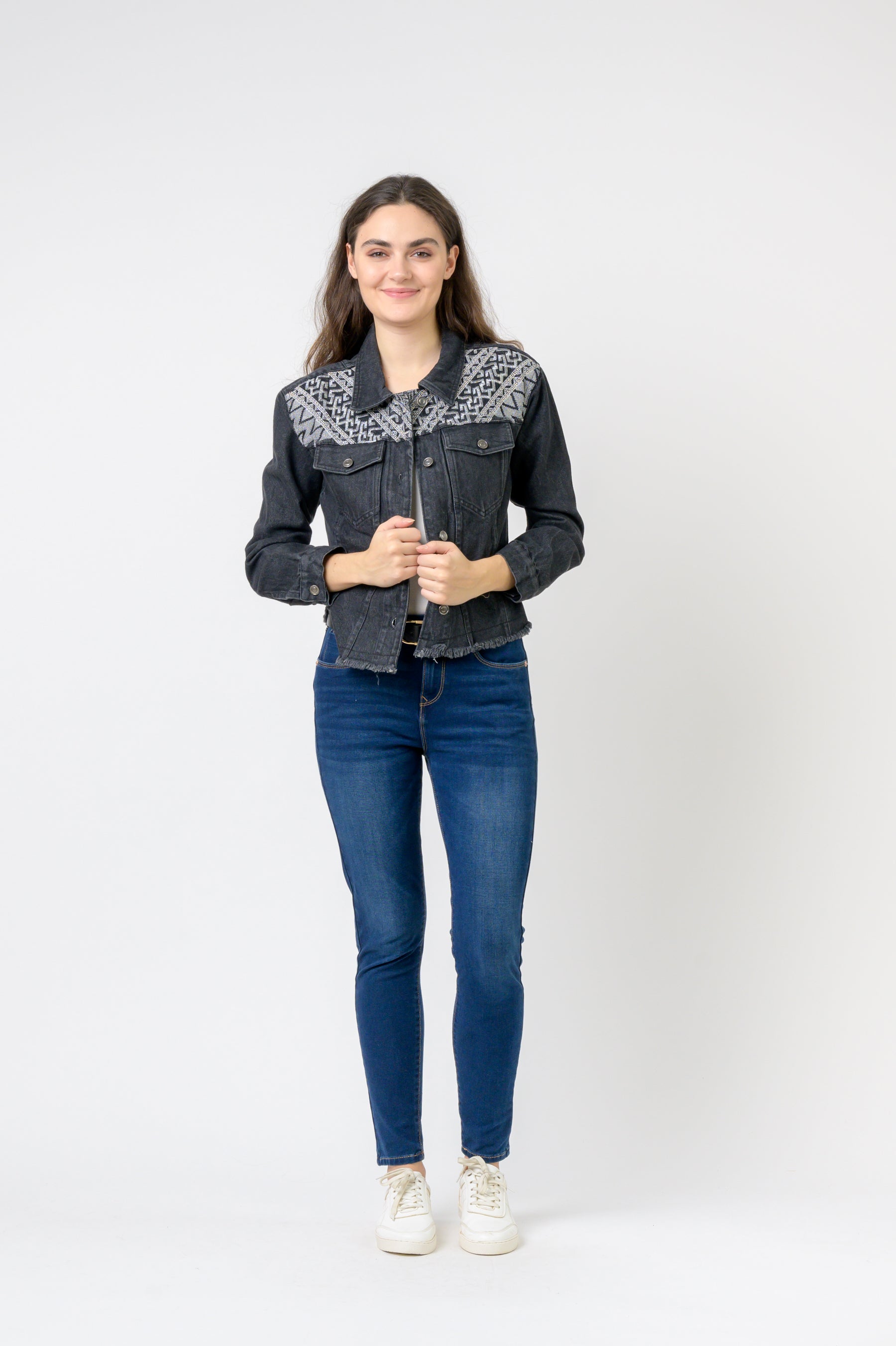 Rhea Embroidered Jean Jacket