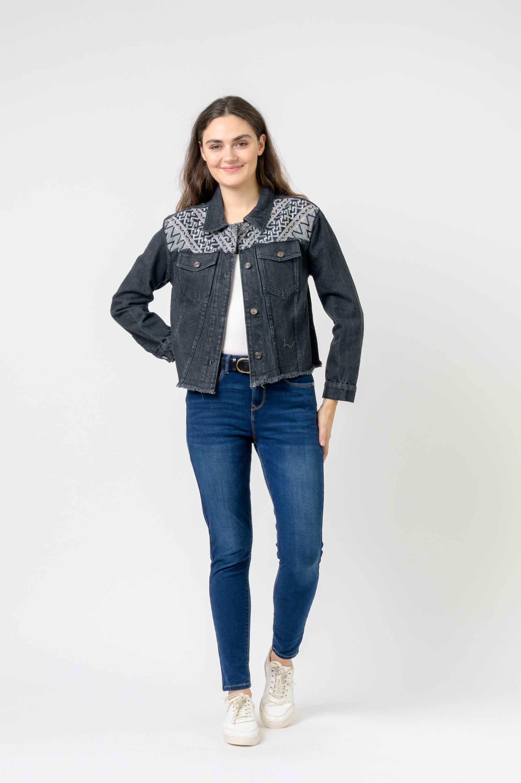 Rhea Embroidered Jean Jacket